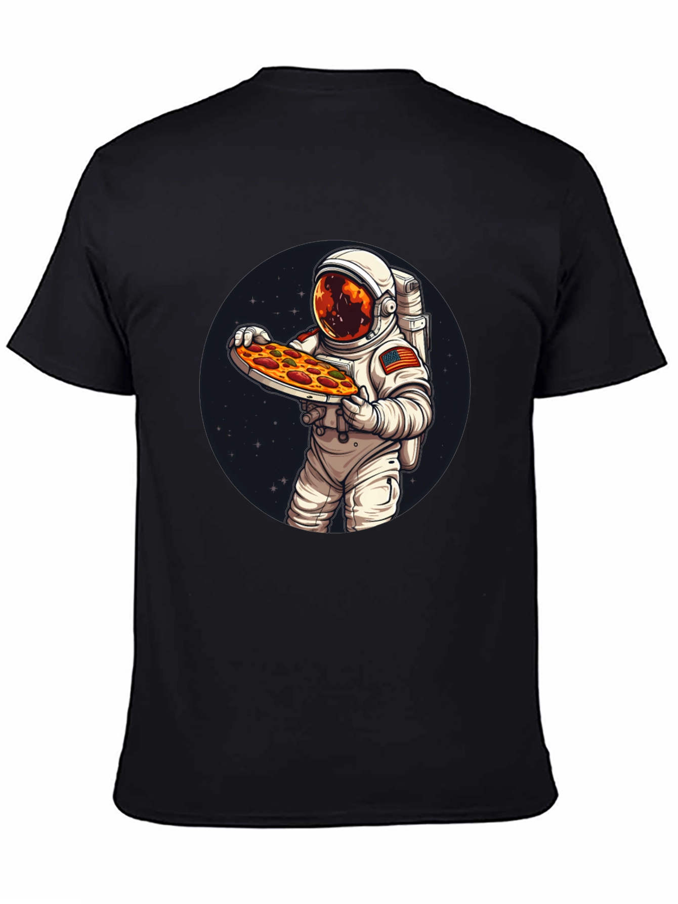 Astronaut Pizza T-Shirt: Space Foodie Tee