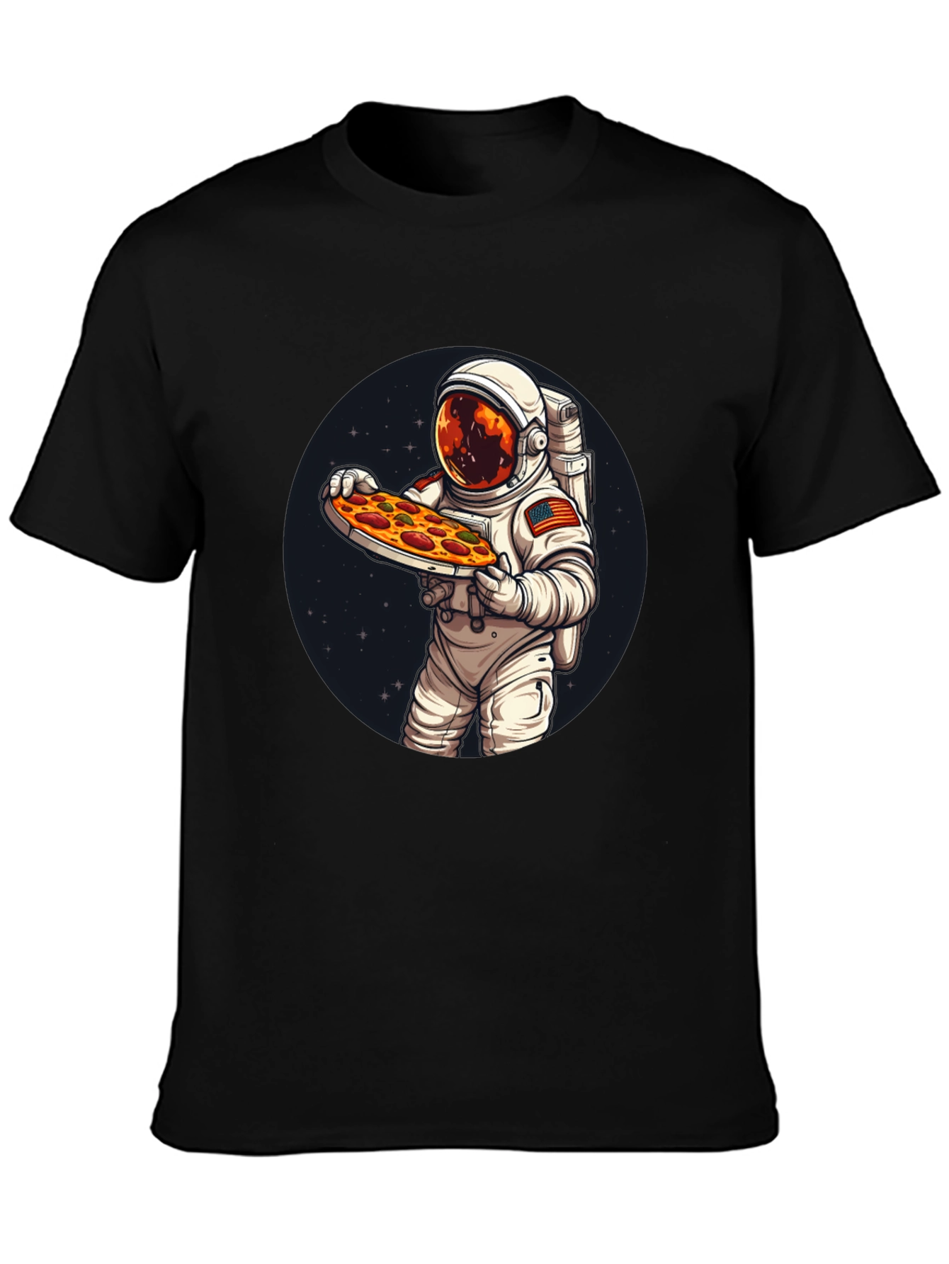 Astronaut Pizza T-Shirt: Space Foodie Tee