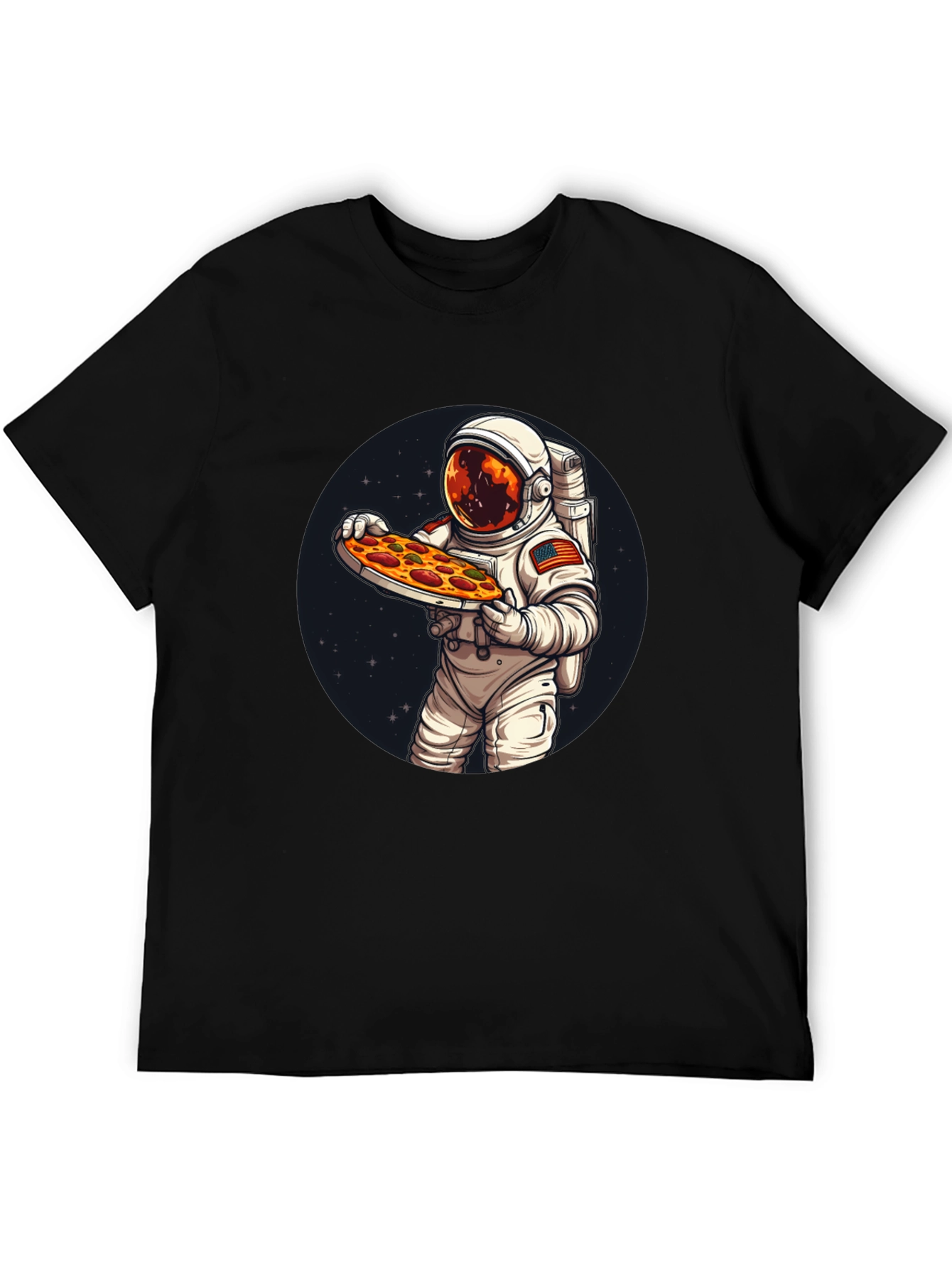 Astronaut Pizza T-Shirt: Space Foodie Tee