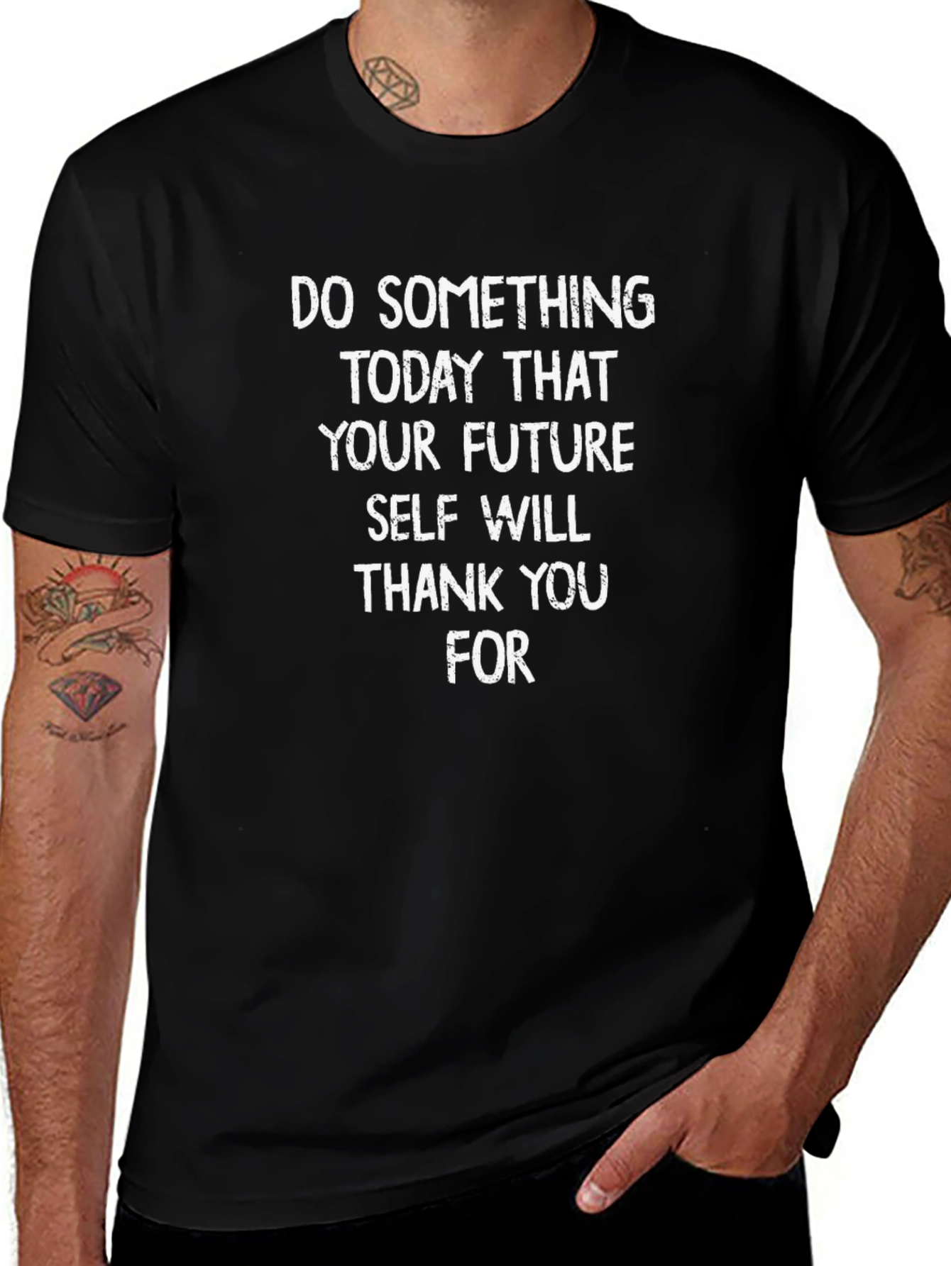 Inspirational Graphic T-Shirt: Future Self Message