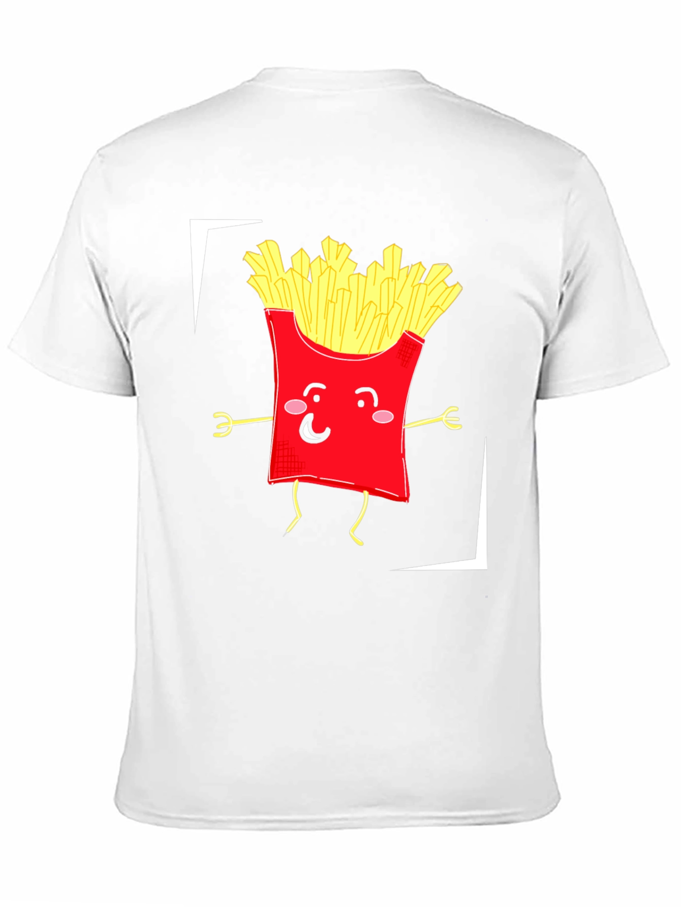Funny Fries Graphic T-Shirt - Black Cotton Tee