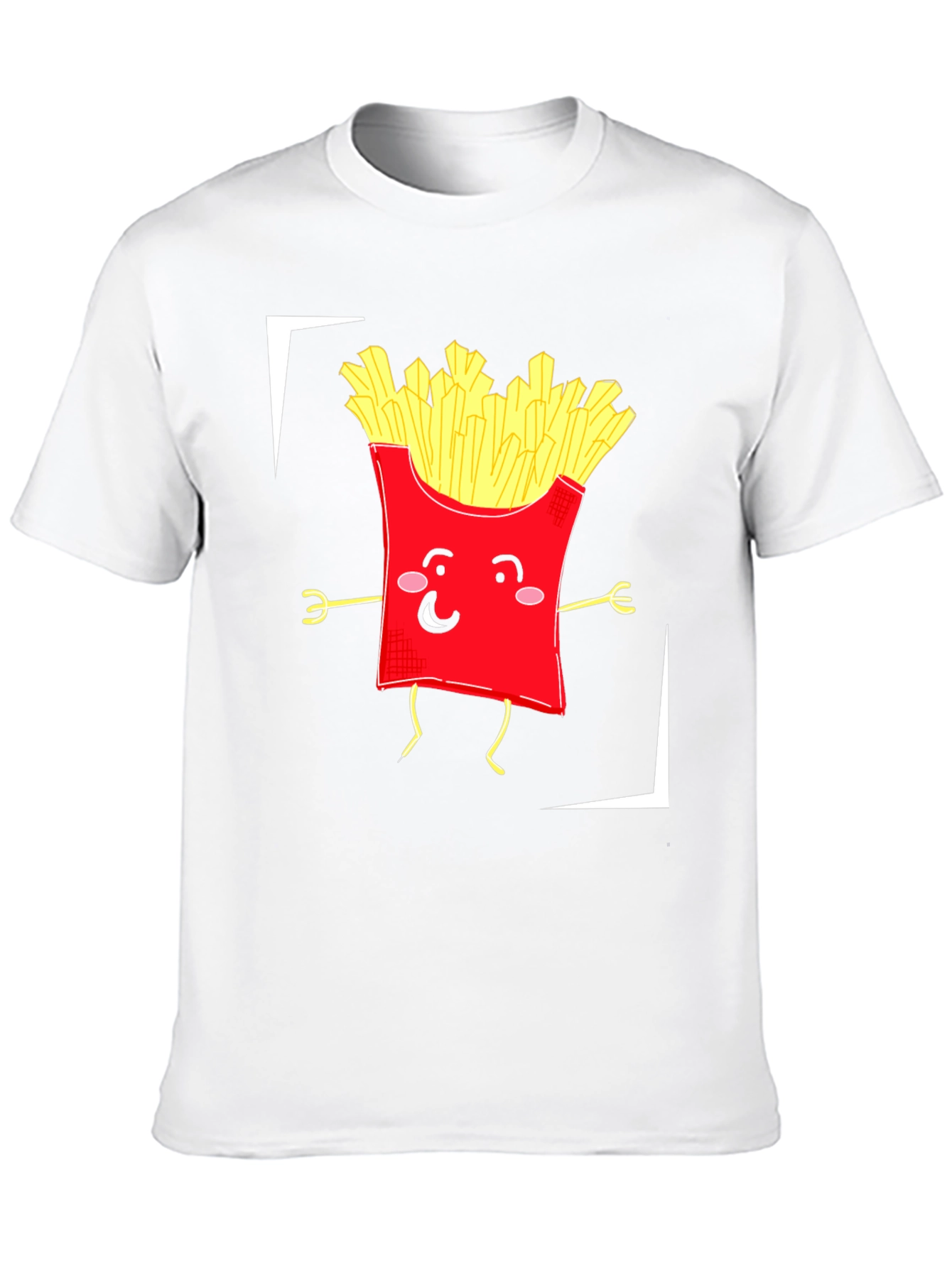 Funny Fries Graphic T-Shirt - Black Cotton Tee