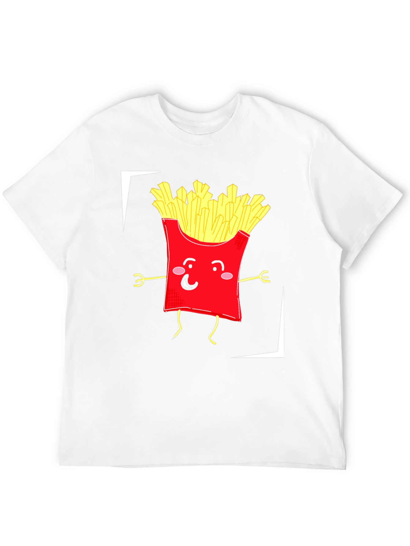 Funny Fries Graphic T-Shirt - Black Cotton Tee