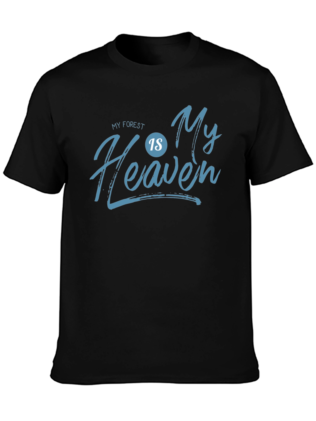 My Forest is My Heaven Black Graphic Tee