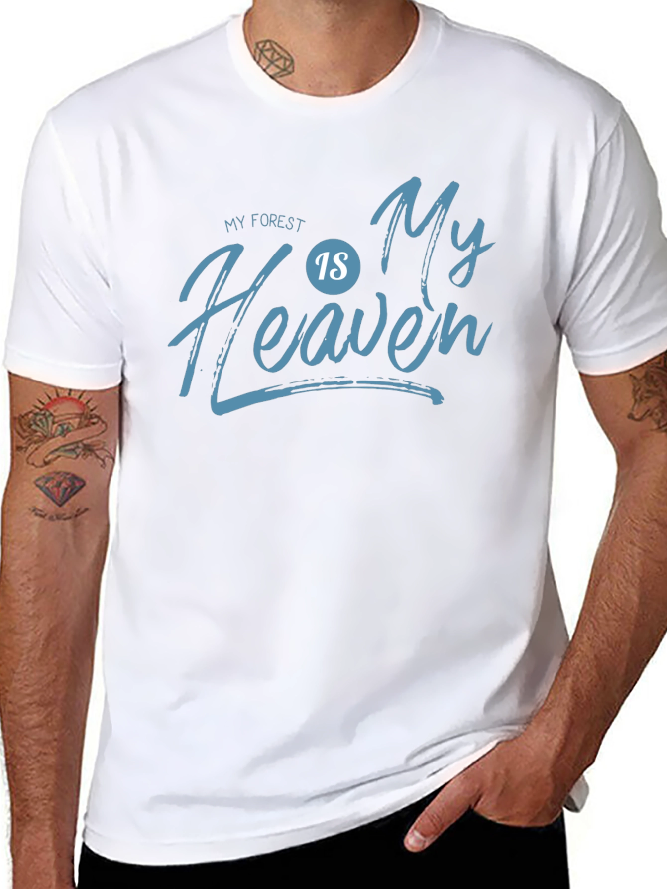 My Forest is My Heaven Black Graphic Tee