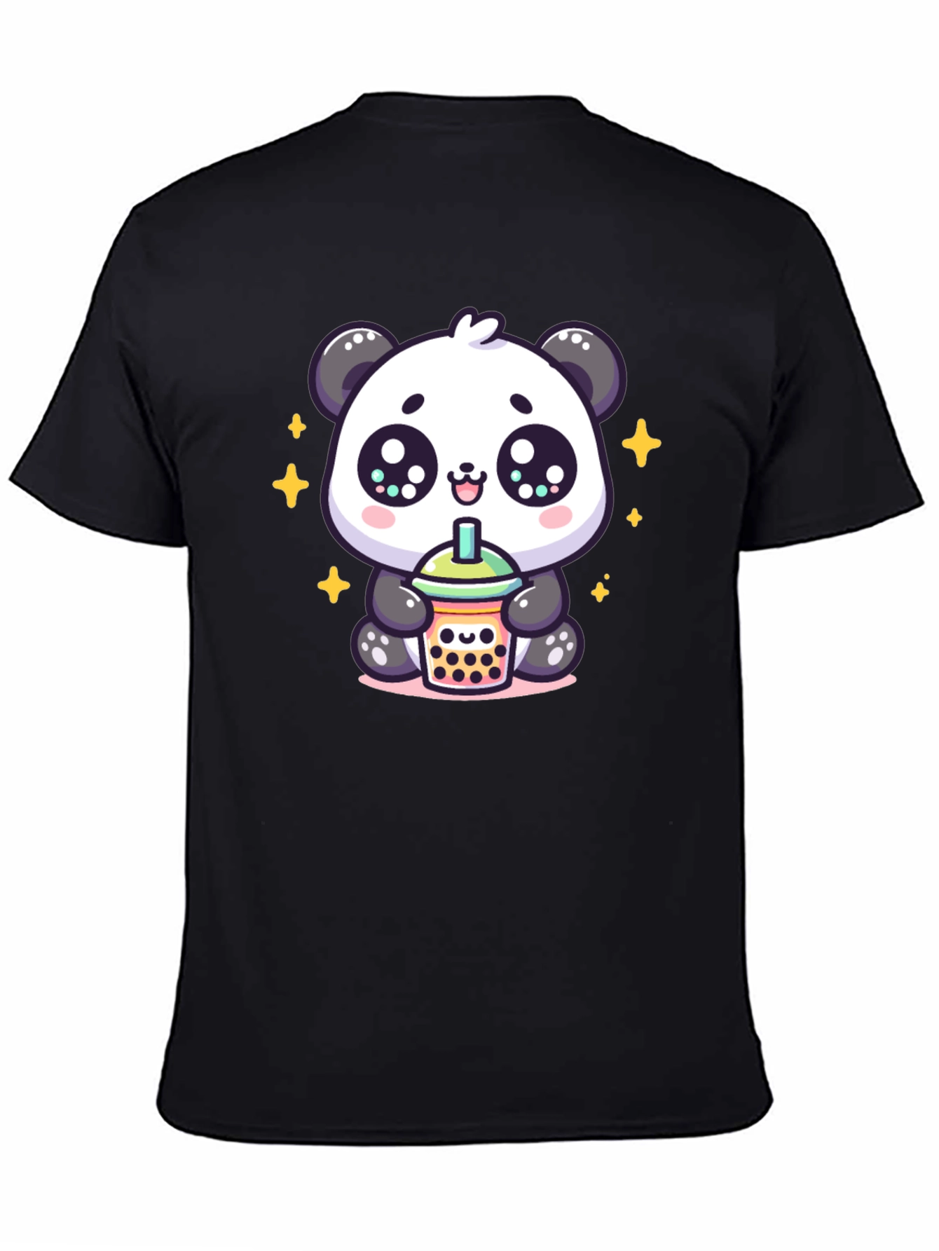 Cute Panda Boba Tea Graphic Tee