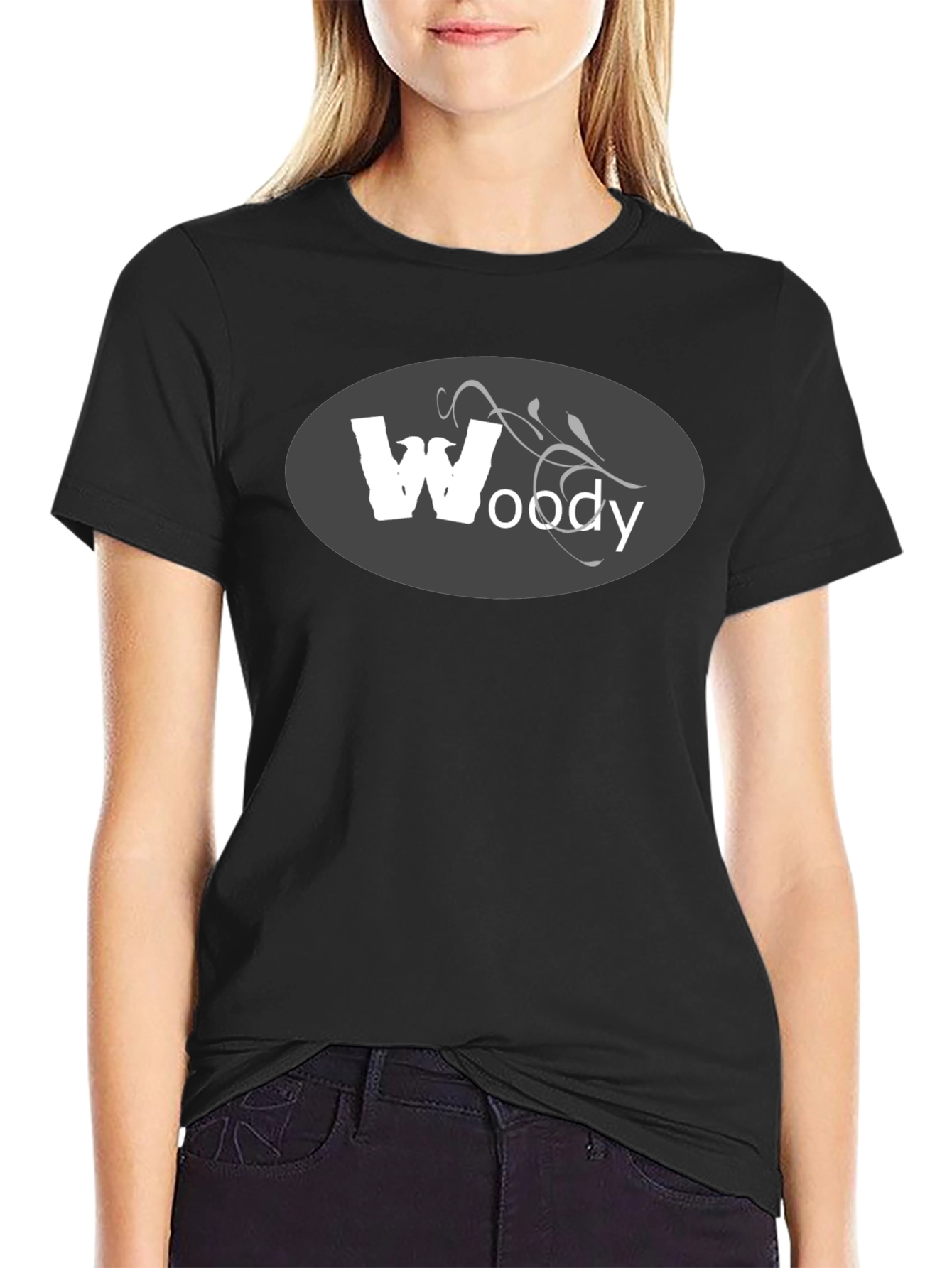 Woody Graphic Tee - Mens Black Cotton T-Shirt
