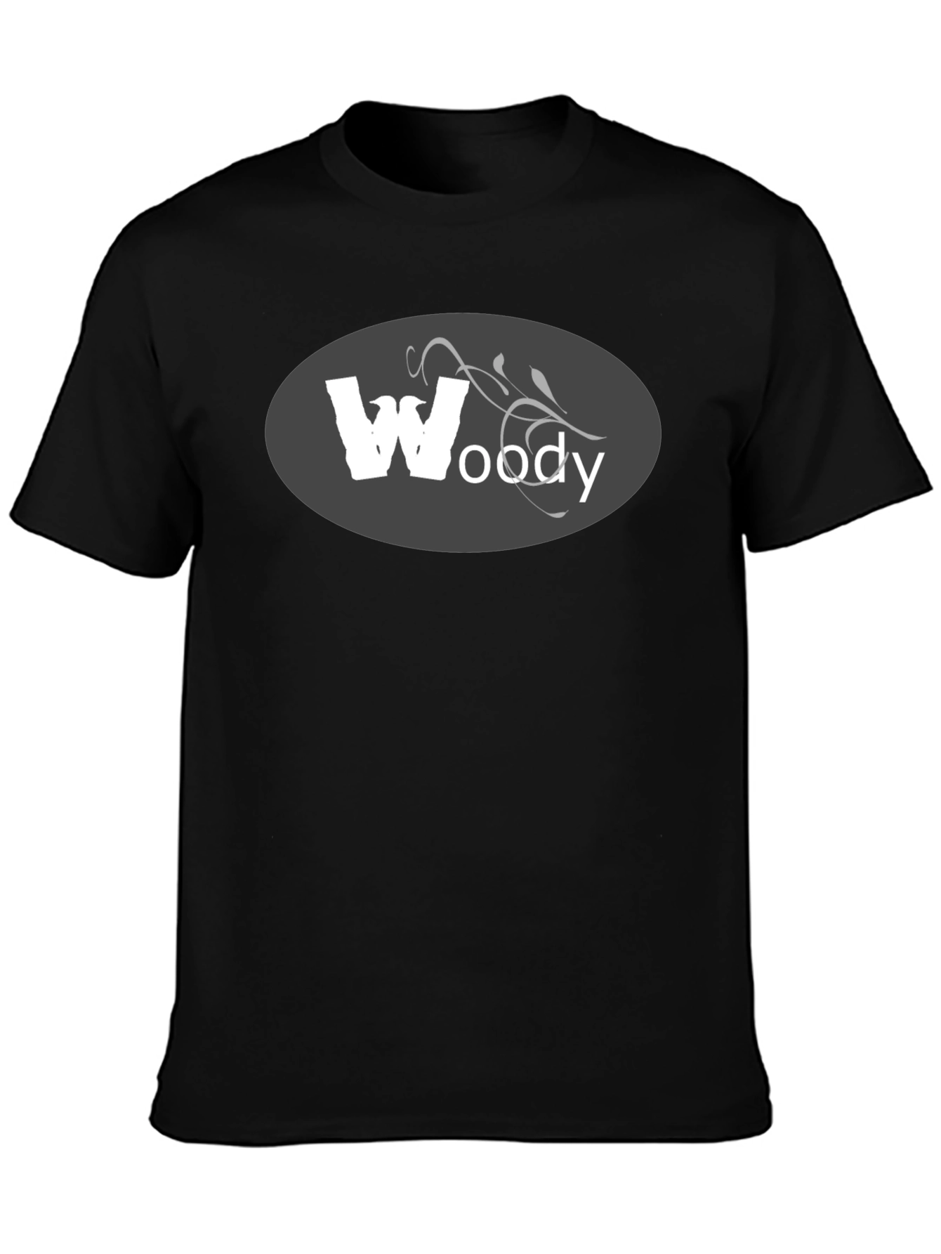 Woody Graphic Tee - Mens Black Cotton T-Shirt