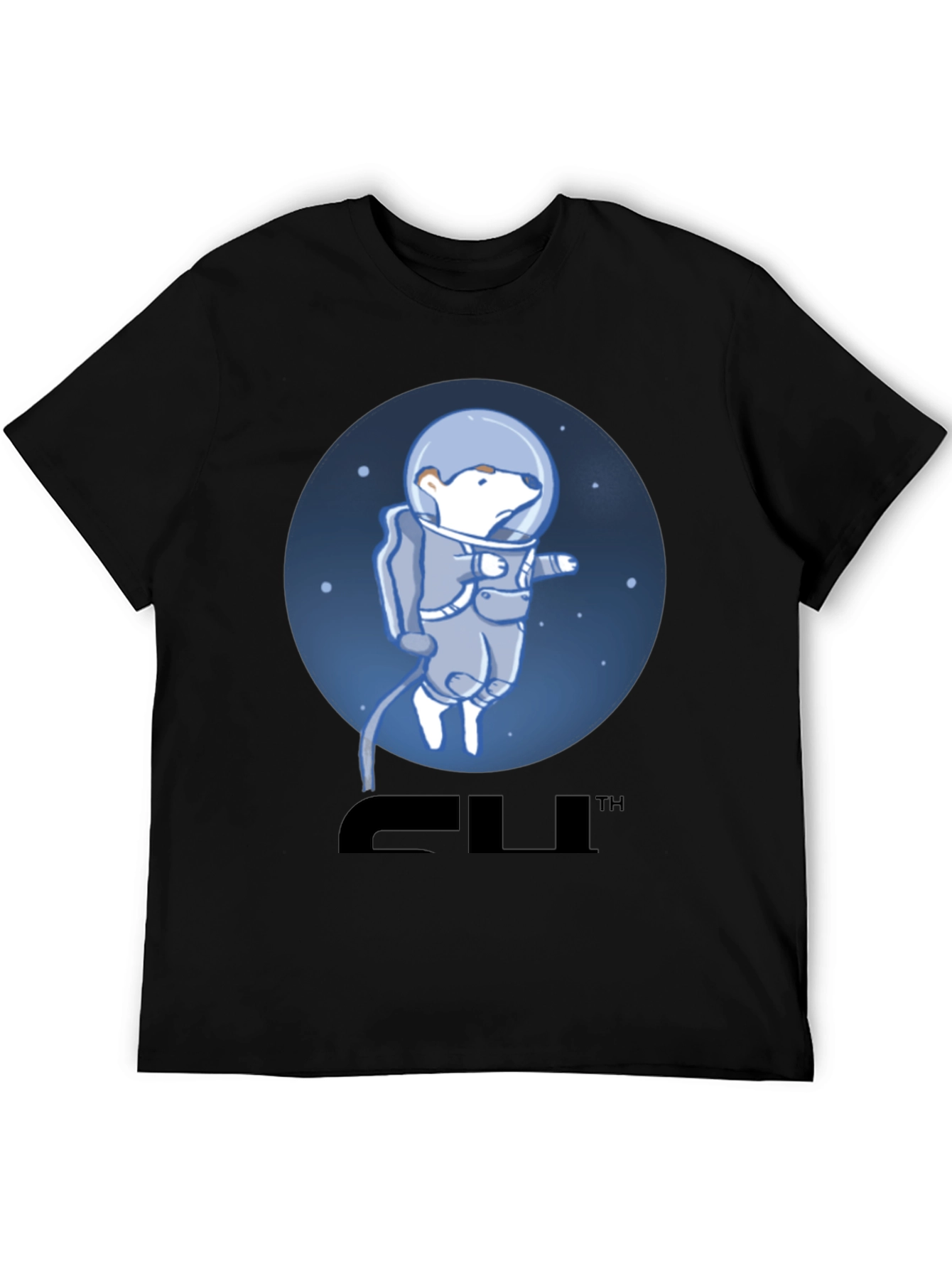 Bear Astronaut Graphic T-Shirt