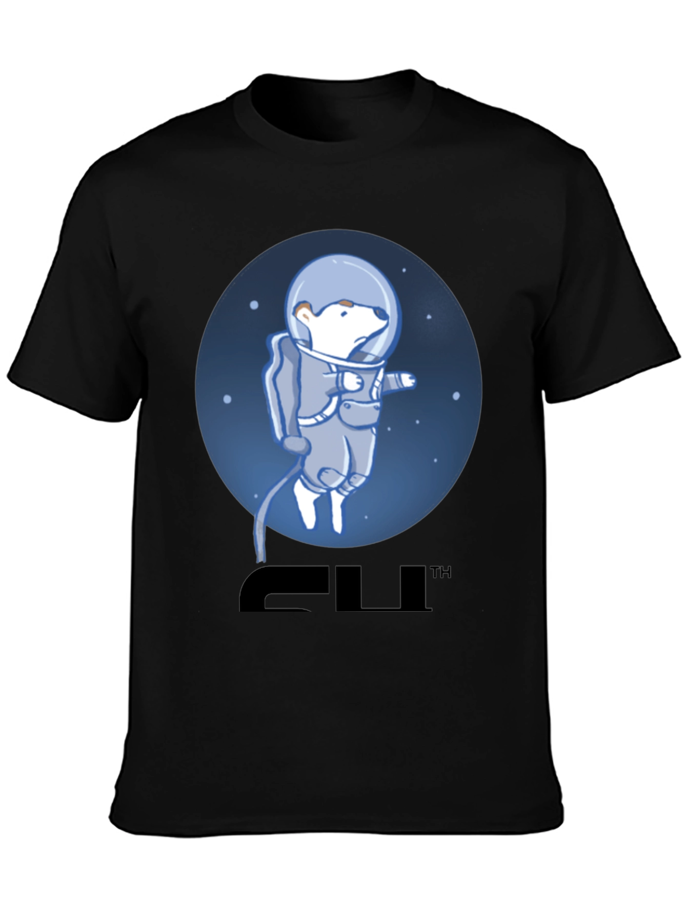 Bear Astronaut Graphic T-Shirt