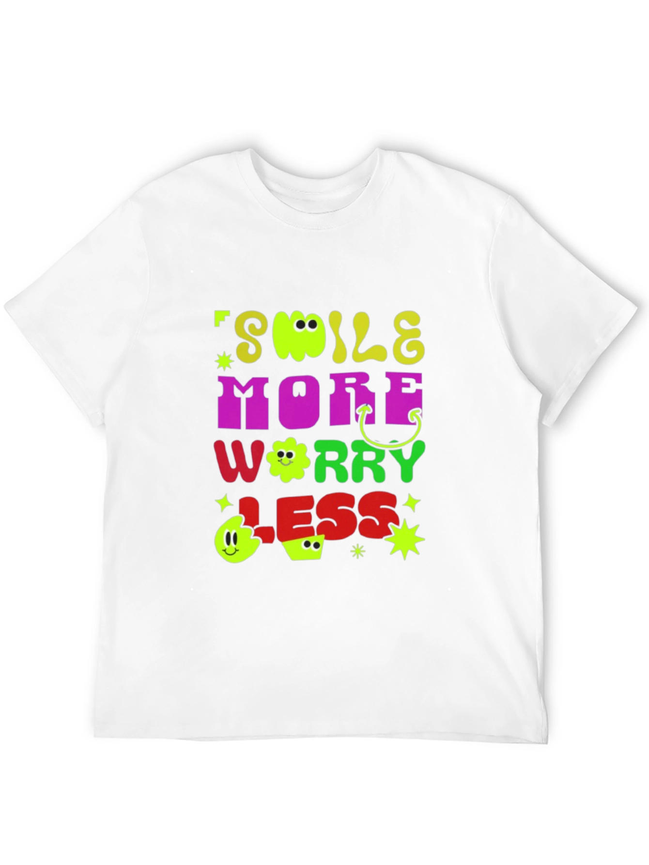 Smile More Worry Less Graphic Tee