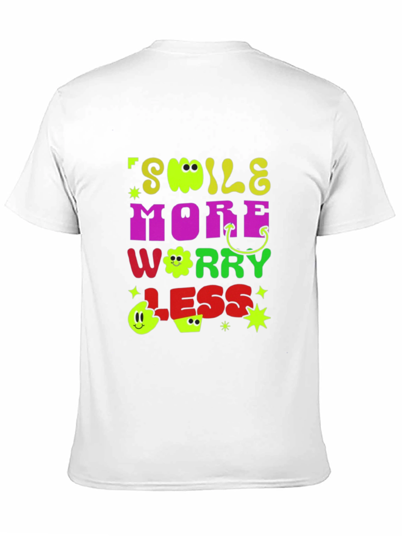 Smile More Worry Less Graphic Tee