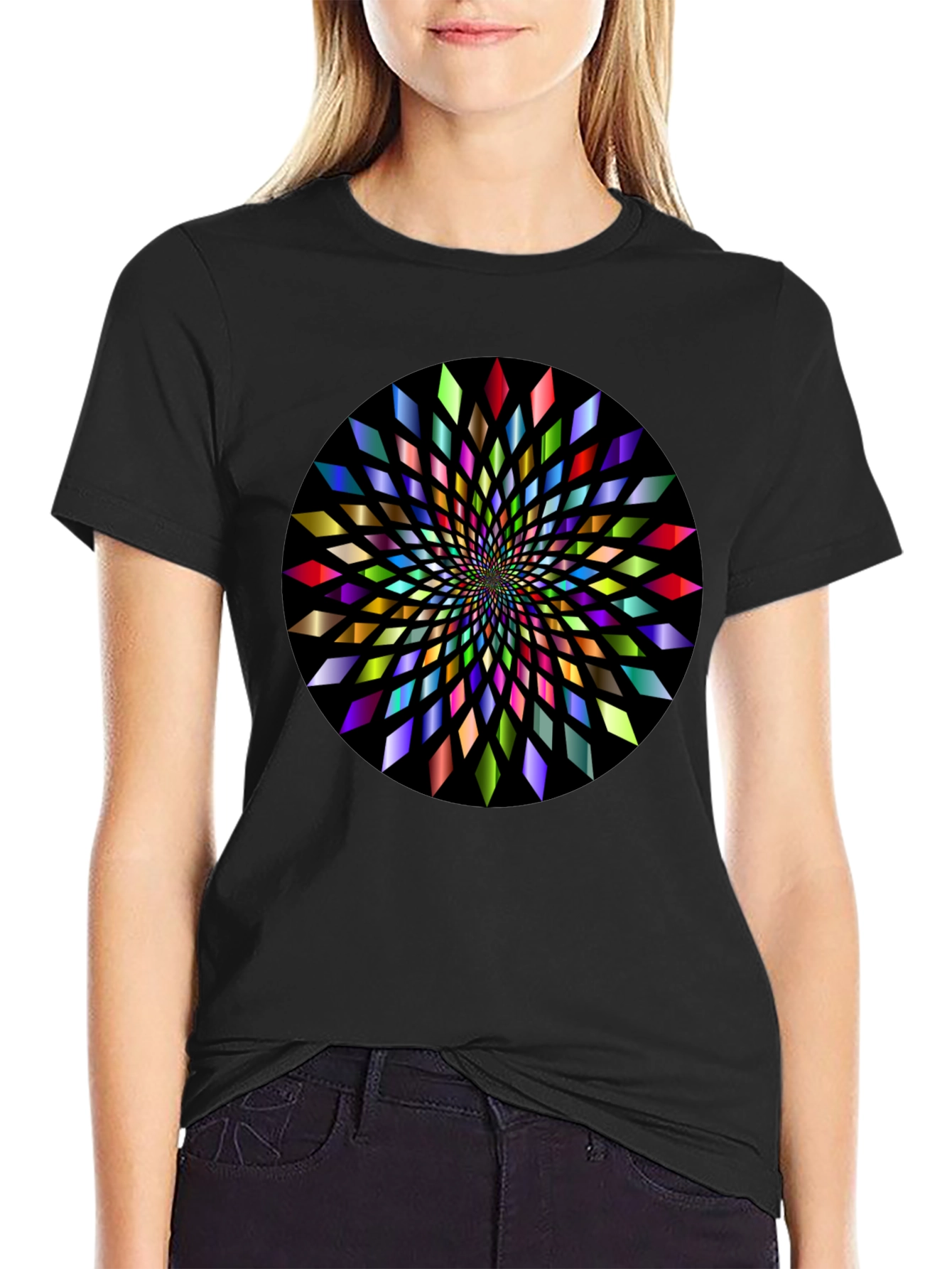 Abstract Geometric Circle Graphic T-Shirt