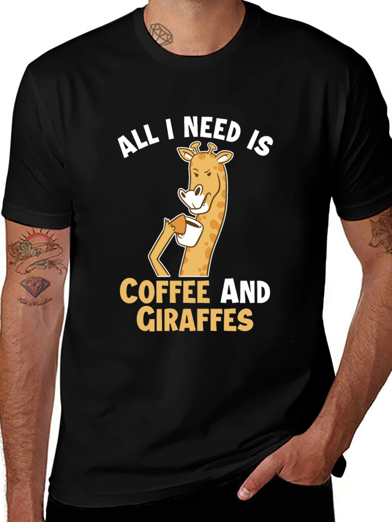 Coffee and Giraffe T-Shirt: All I Need Is...