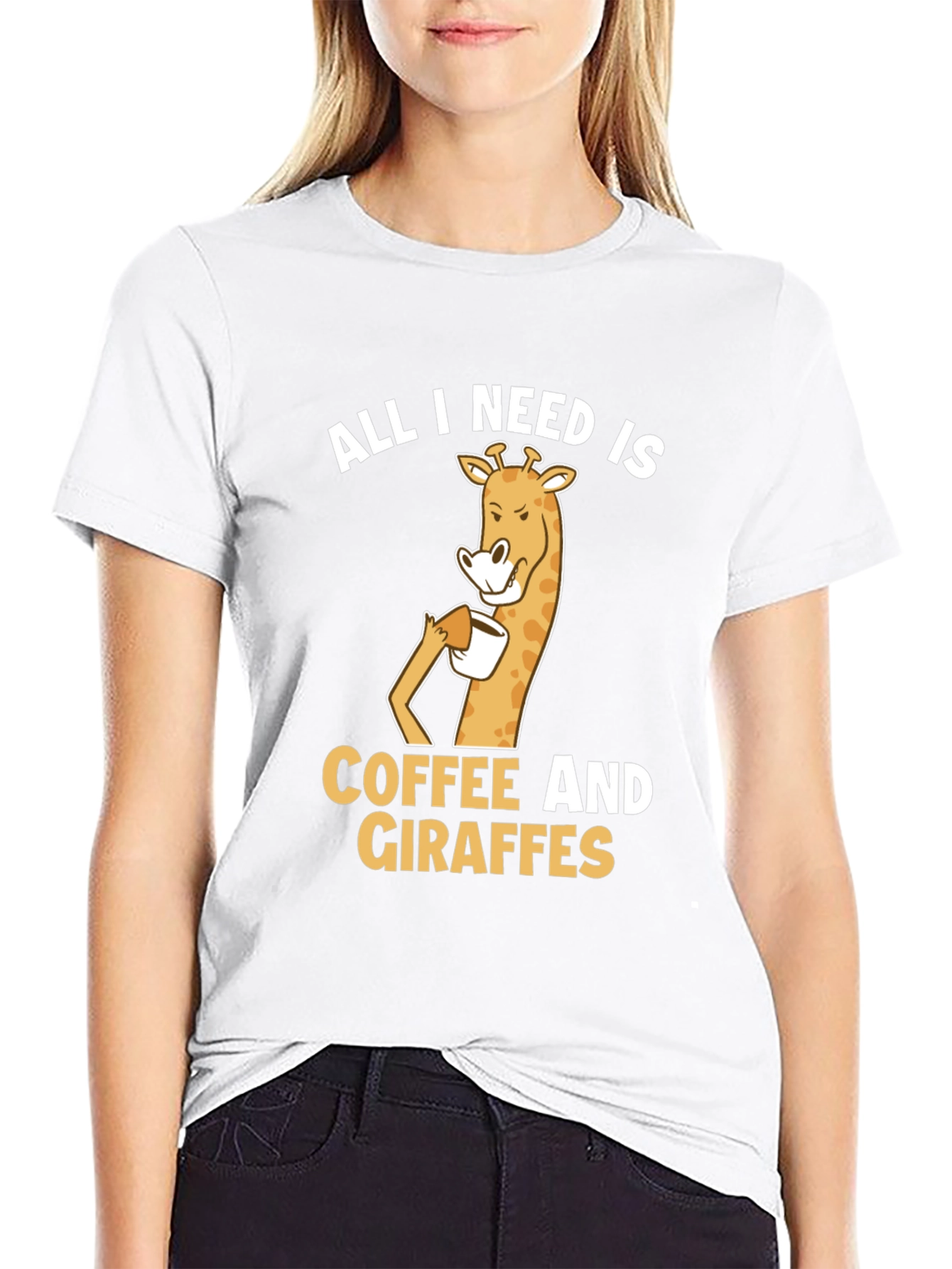 Coffee and Giraffe T-Shirt: All I Need Is...