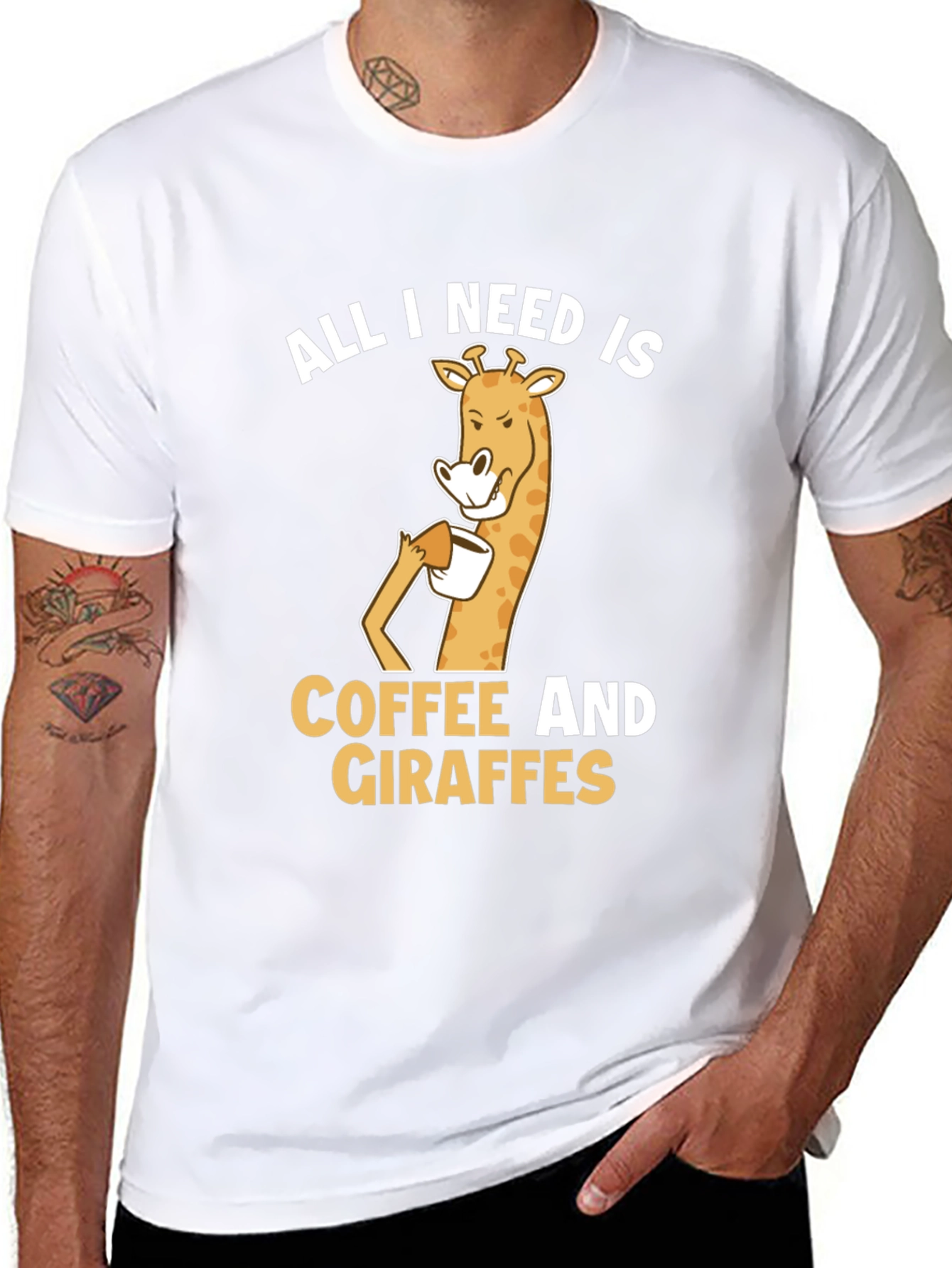 Coffee and Giraffe T-Shirt: All I Need Is...