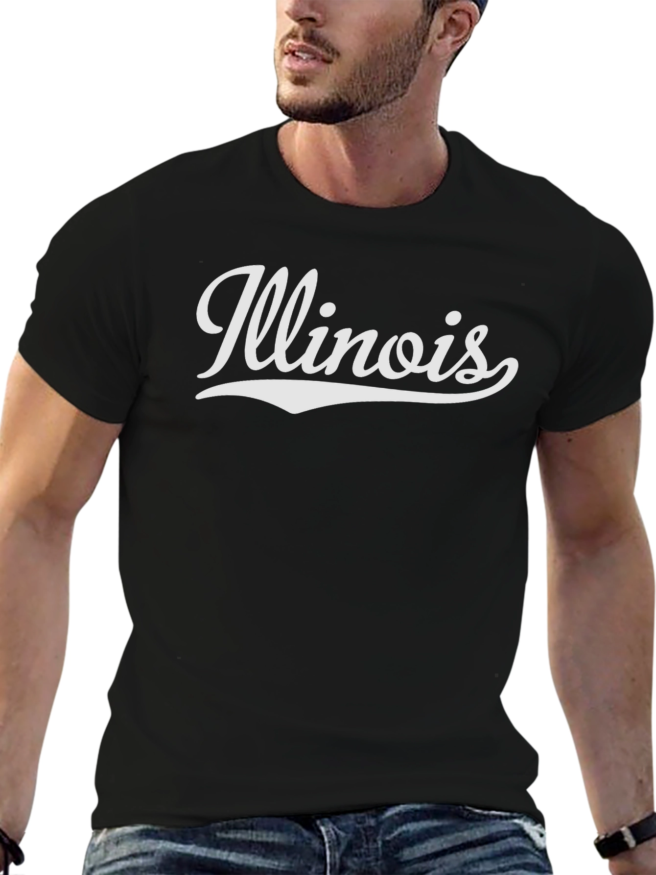 Illinois Script T-Shirt - Classic Graphic Tee