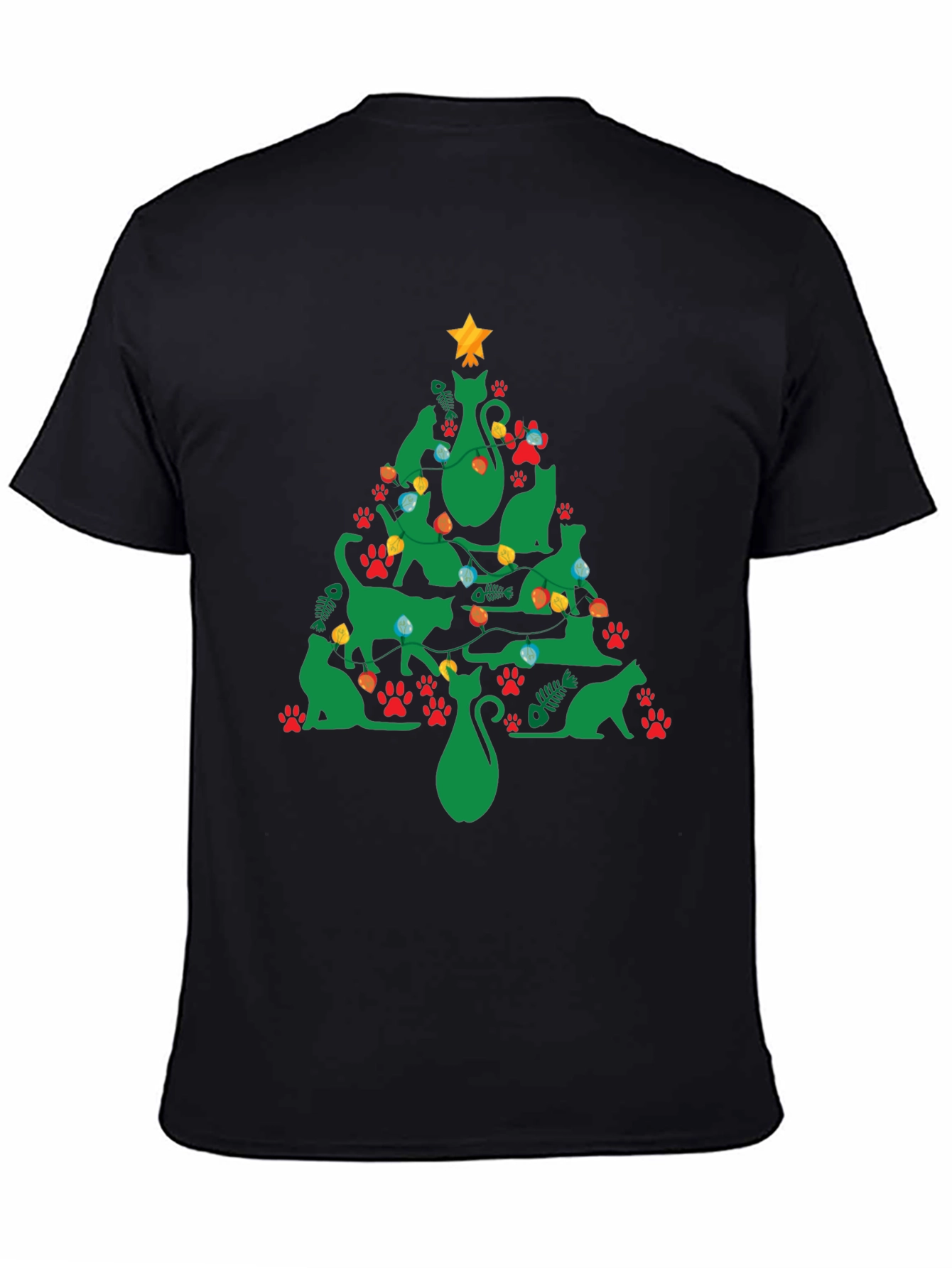 Festive Cat Christmas Tree T-Shirt