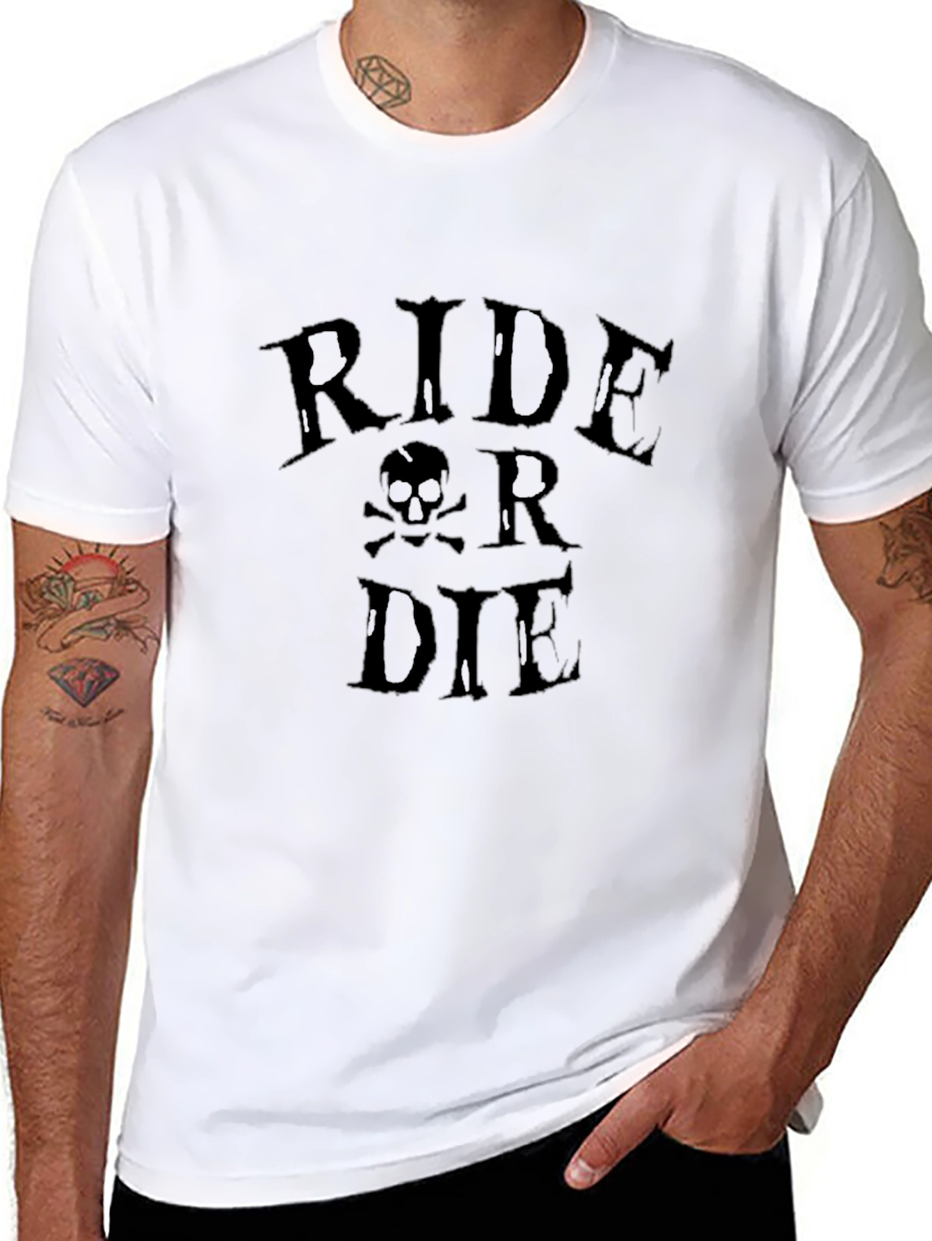 Ride or Die Graphic T-Shirt - Biker Style