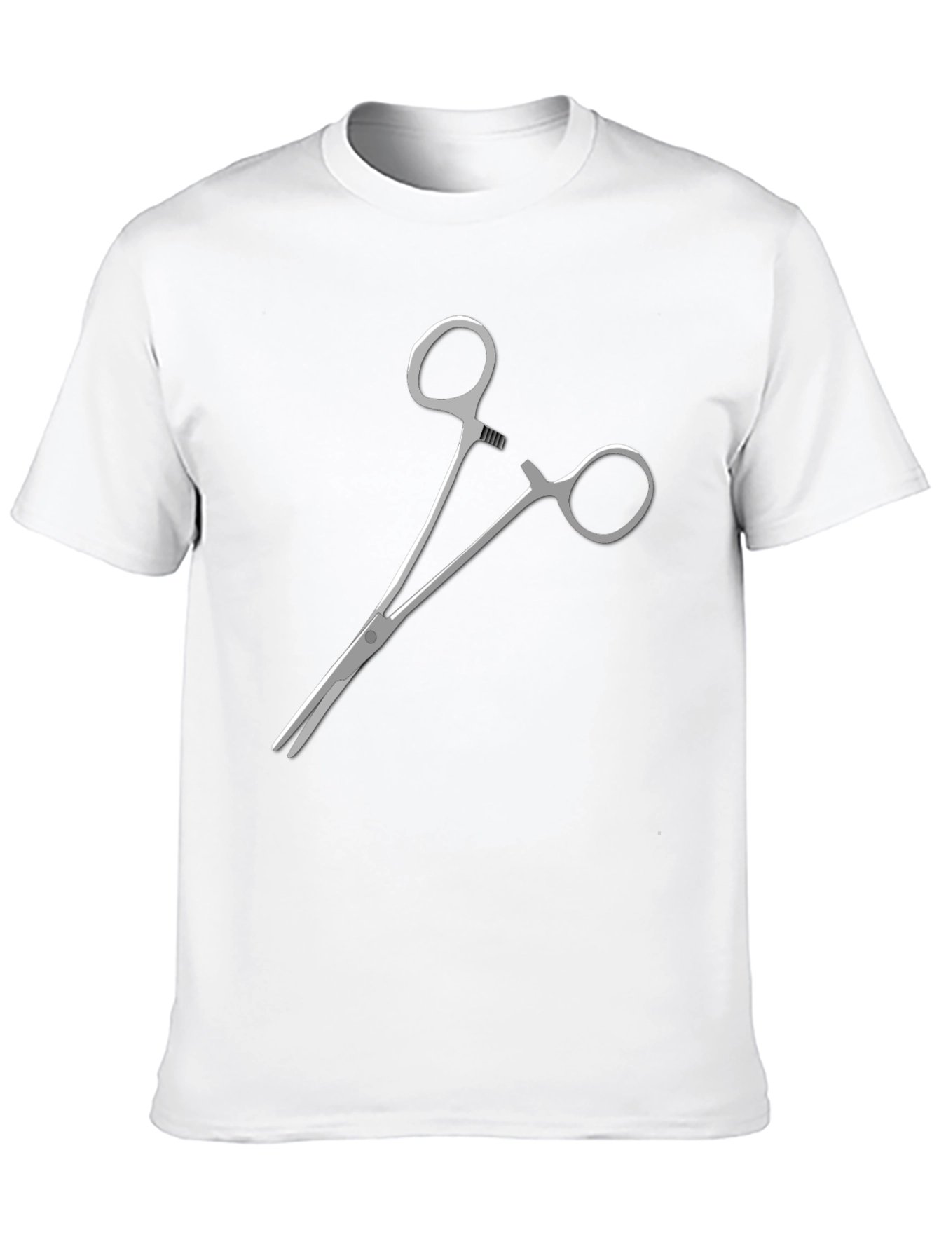 Surgical Clamp Graphic Tee - Black Cotton Blend