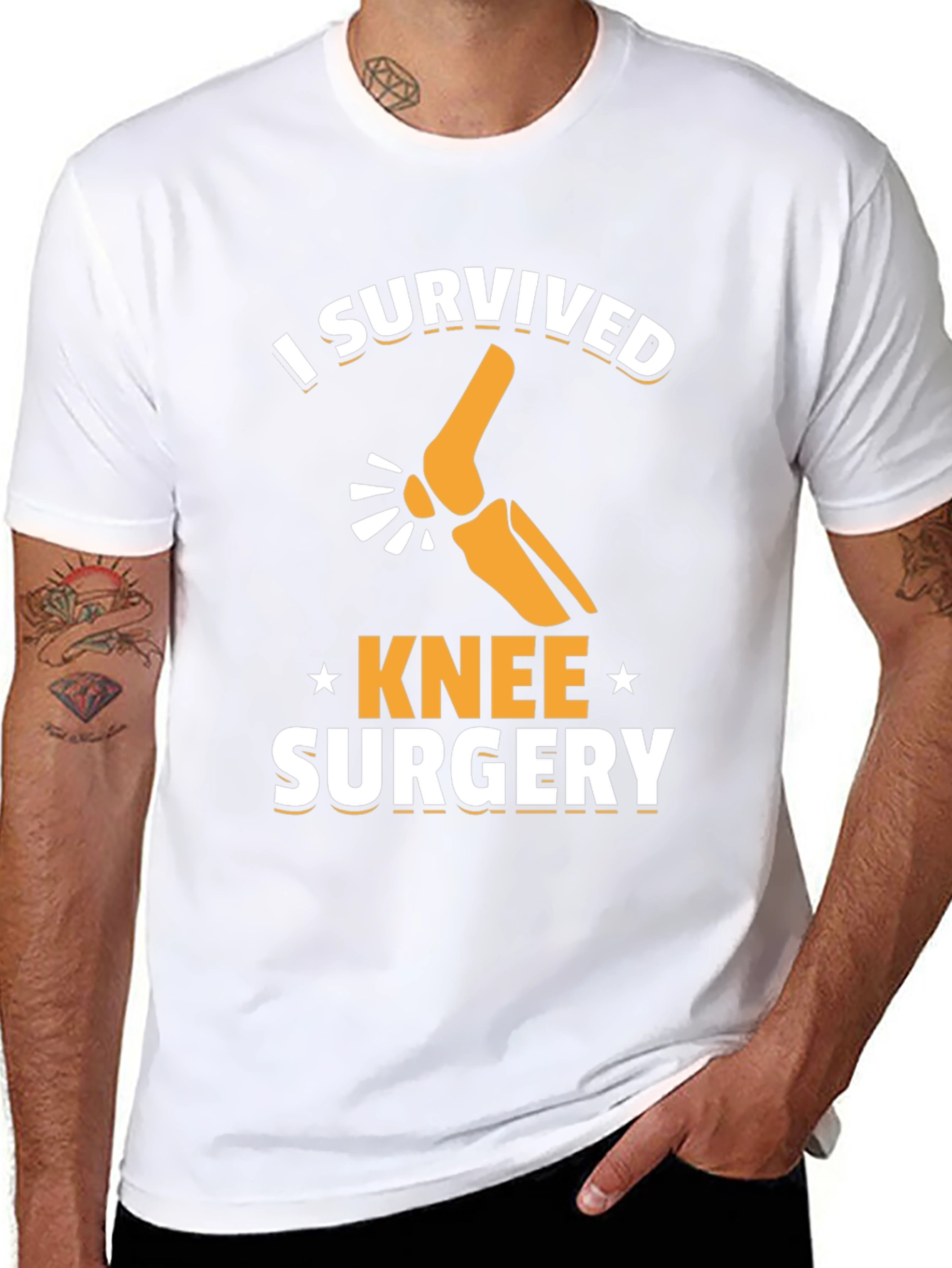 I Survived Knee Surgery Graphic Tee