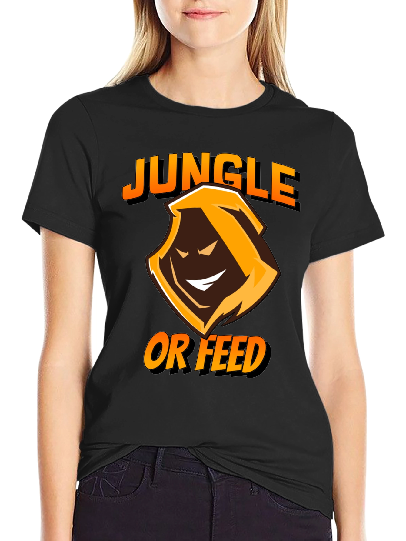 Jungle or Feed Black T-Shirt