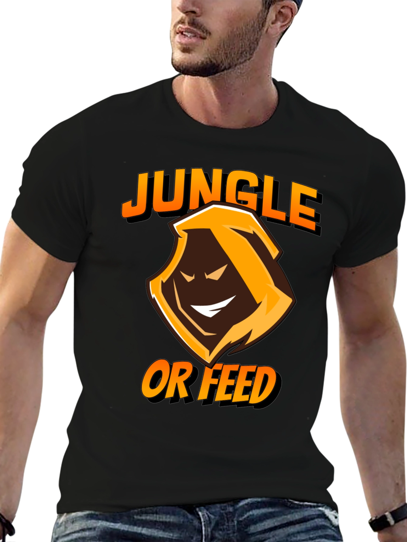 Jungle or Feed Black T-Shirt