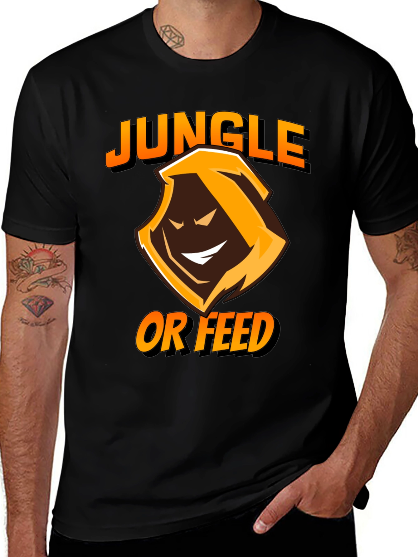 Jungle or Feed Black T-Shirt