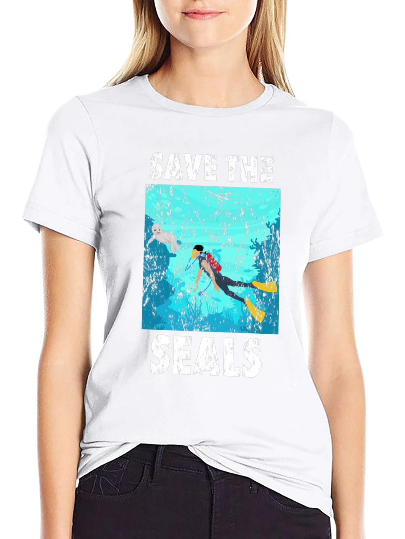 Save the Seals Graphic T-Shirt