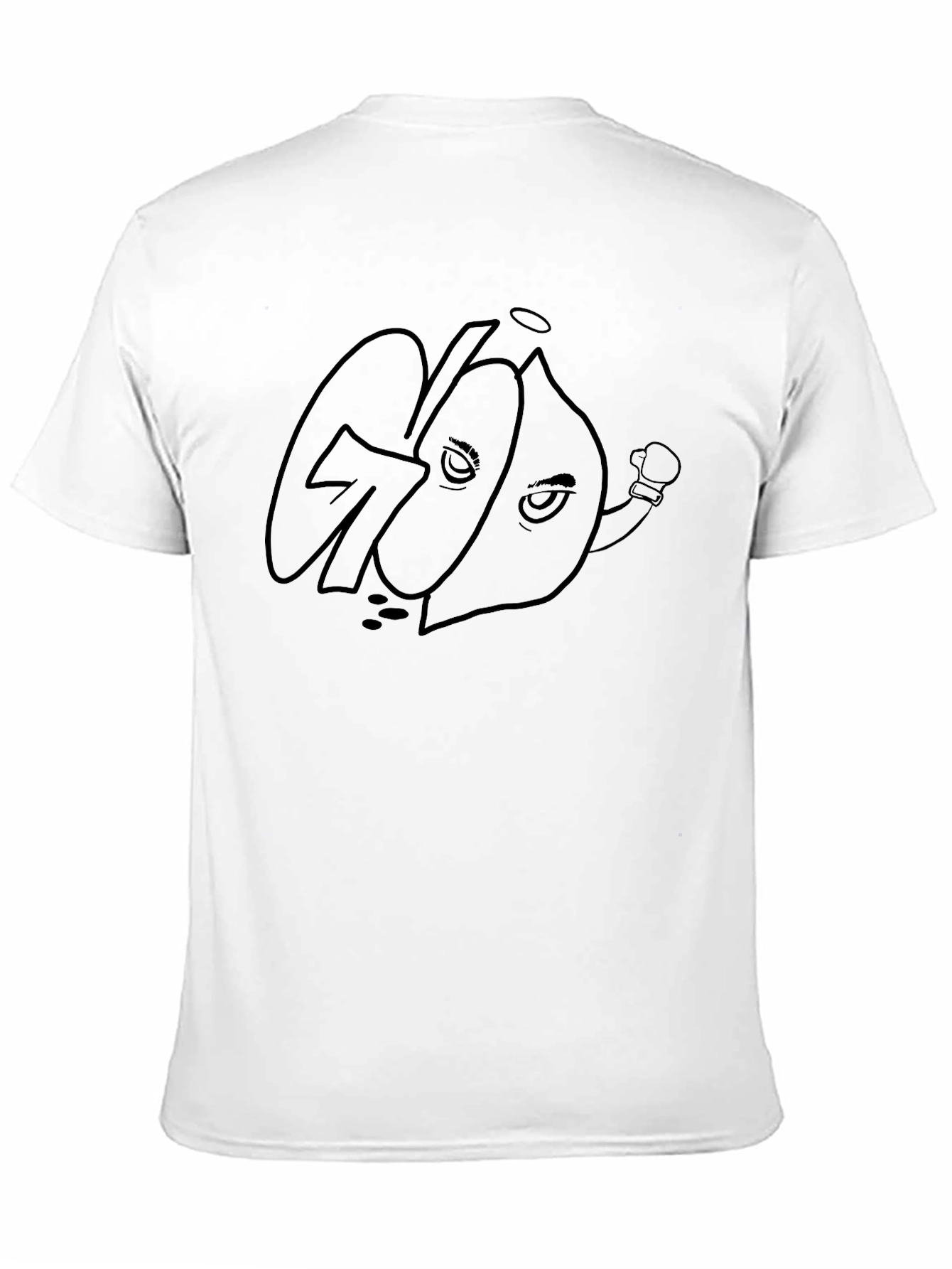 Goon Cartoon Graphic Black T-Shirt