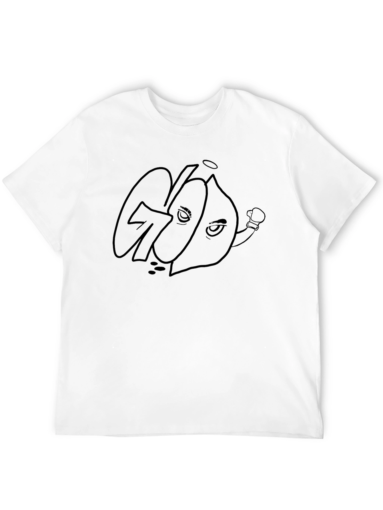 Goon Cartoon Graphic Black T-Shirt