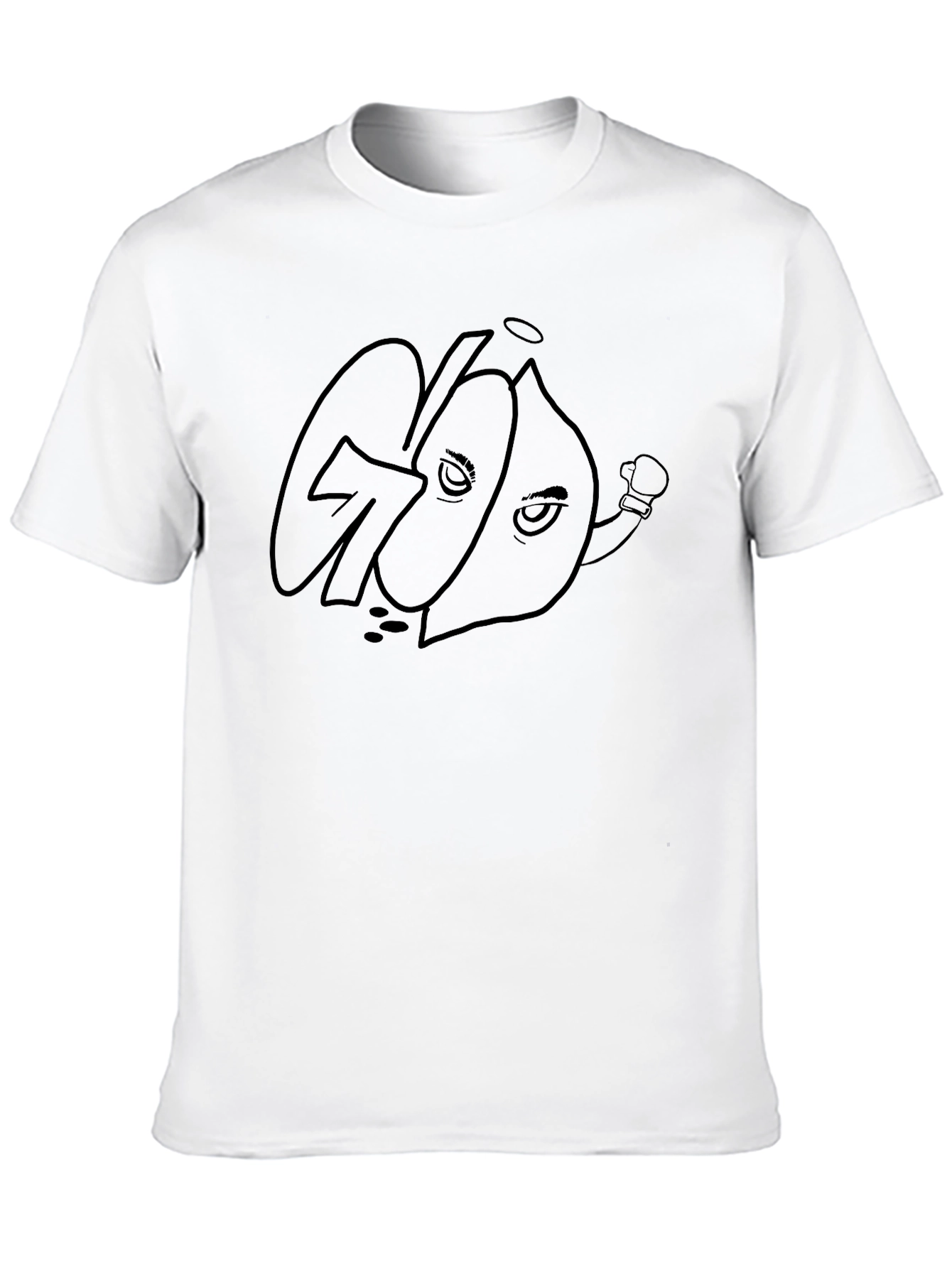 Goon Cartoon Graphic Black T-Shirt
