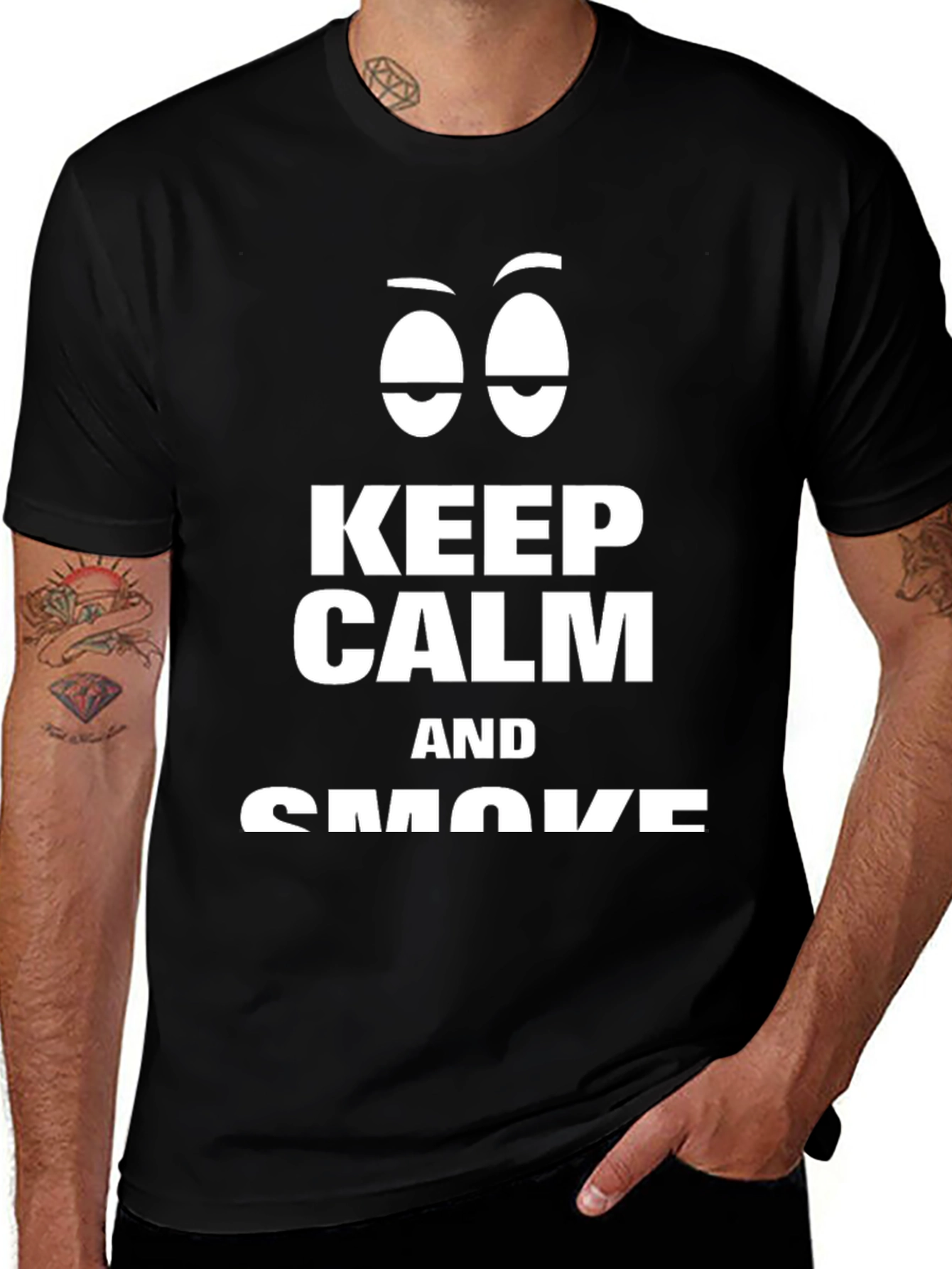 Keep Calm and Smoke Graphic Tee