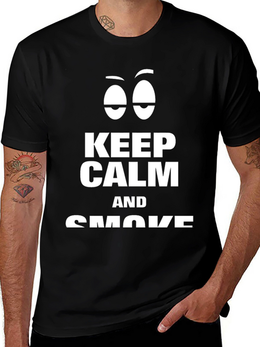 Keep Calm and Smoke Graphic Tee