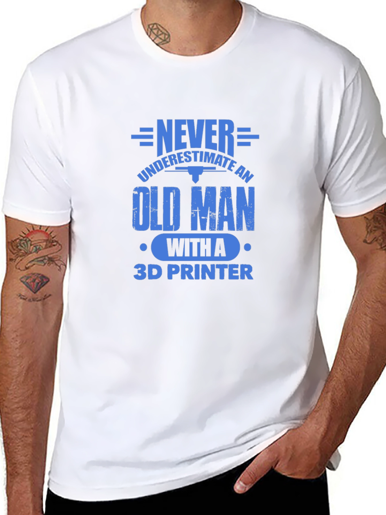 Never Underestimate Old Man T-Shirt