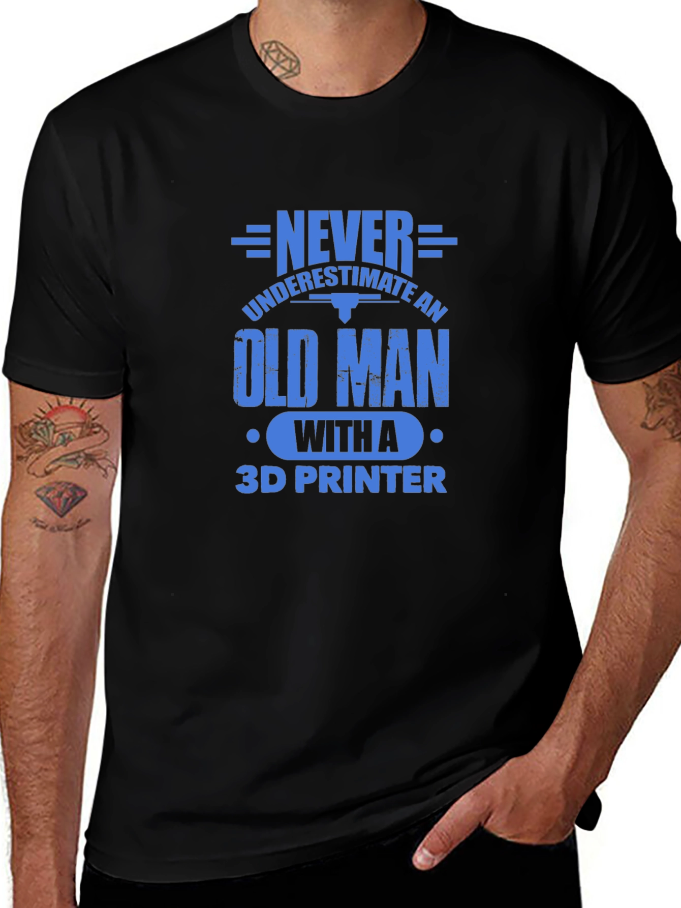 Never Underestimate Old Man T-Shirt