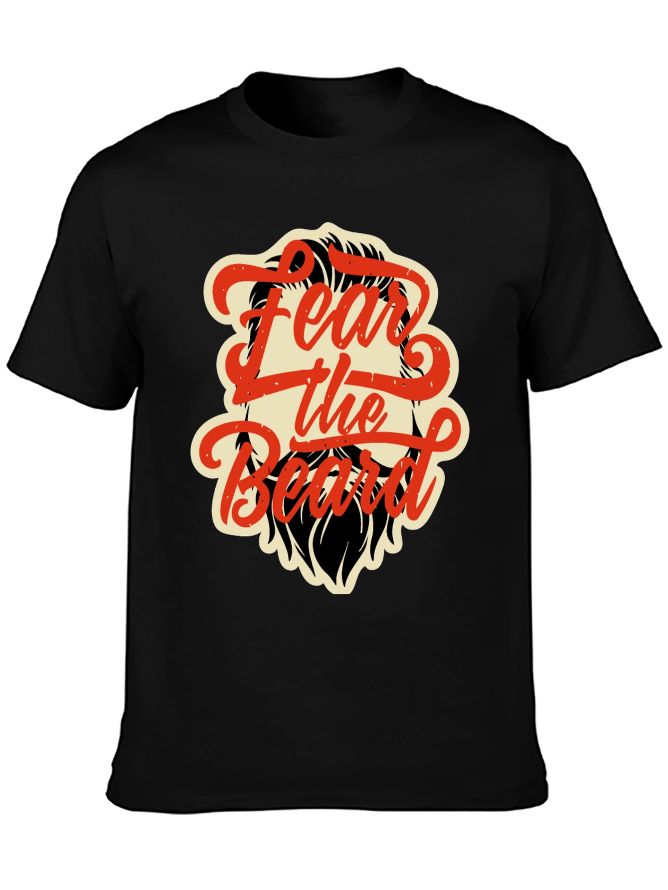 Fear the Beard Graphic Tee - Black