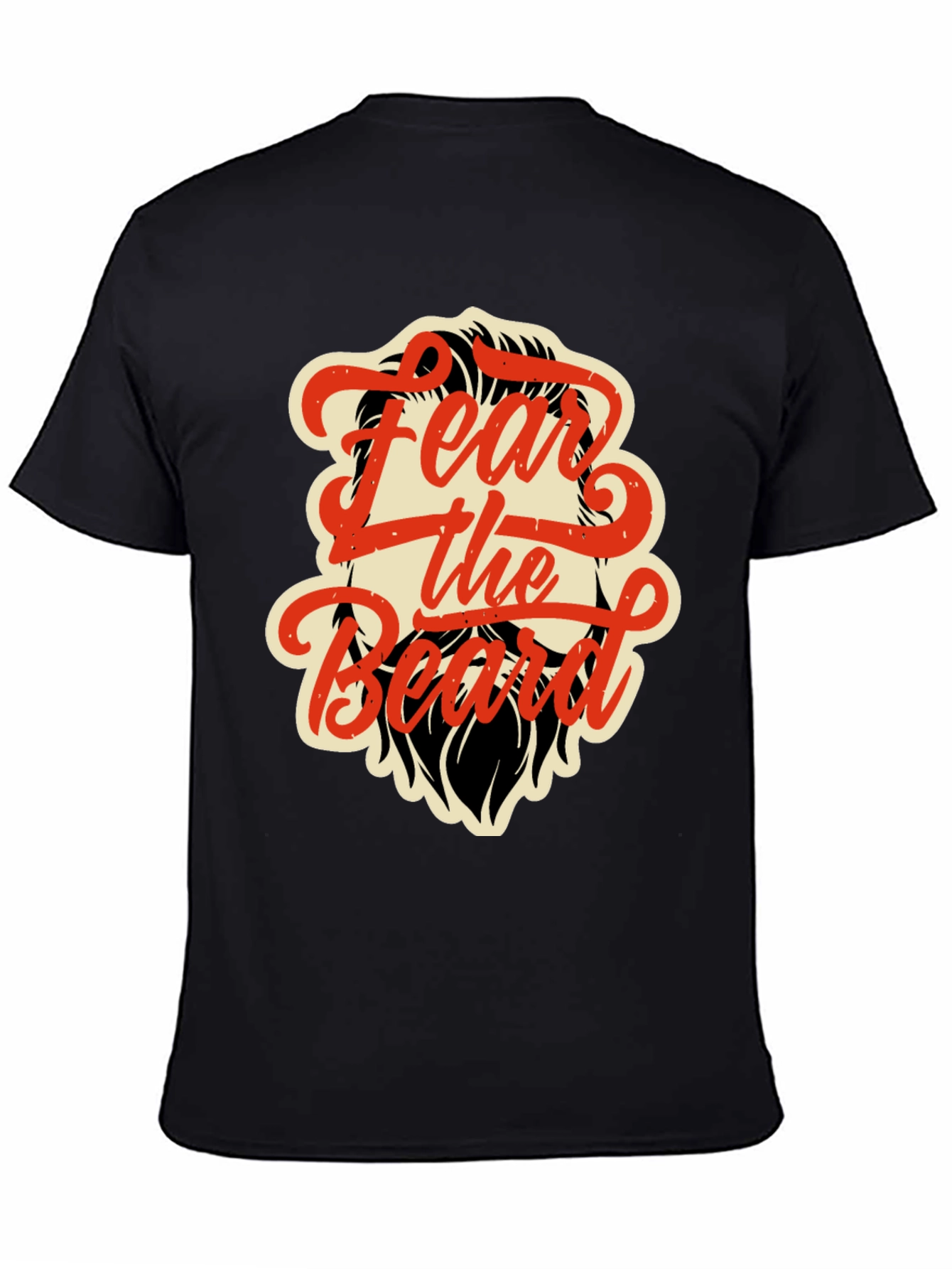 Fear the Beard Graphic Tee - Black