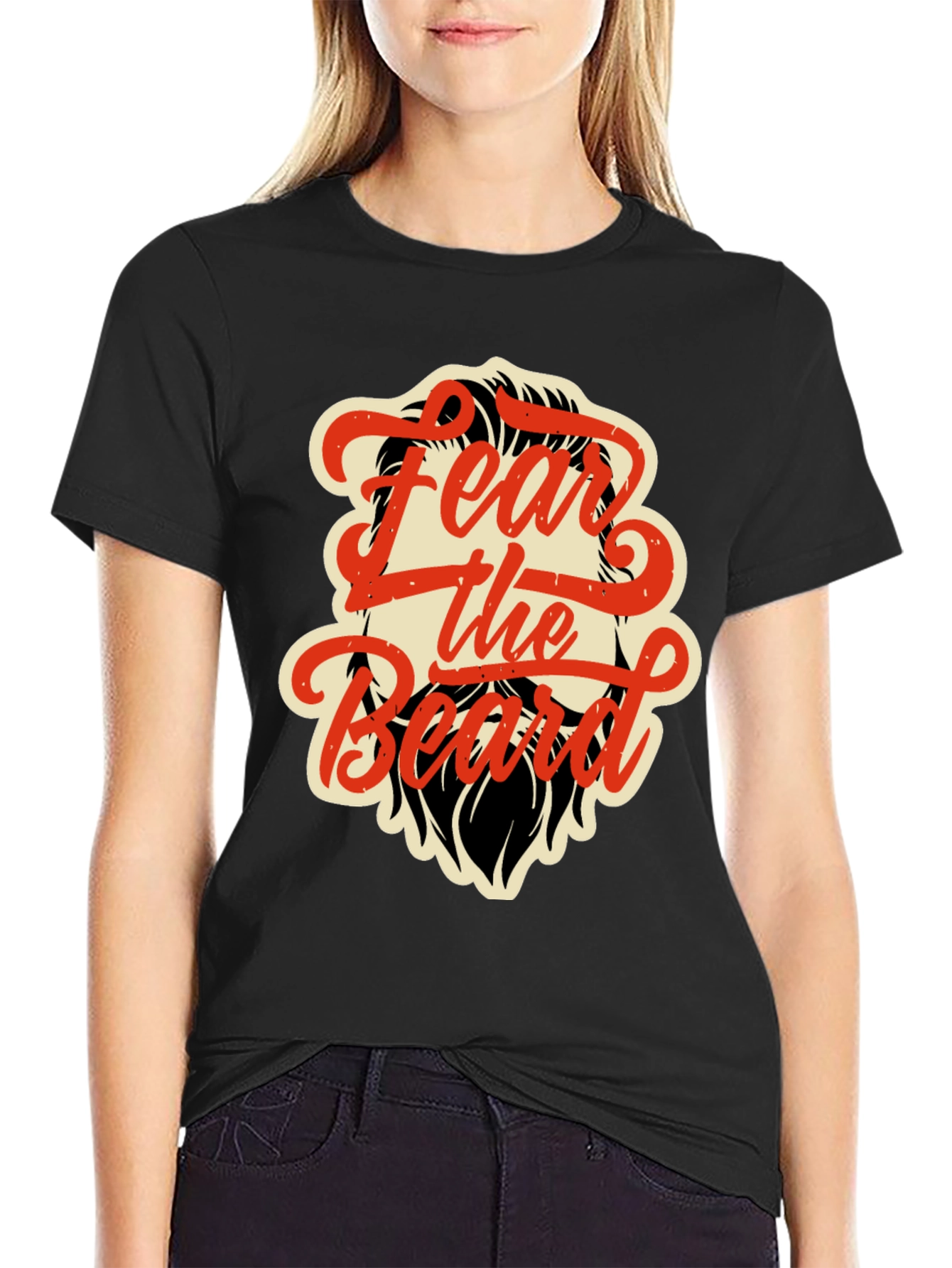 Fear the Beard Graphic Tee - Black