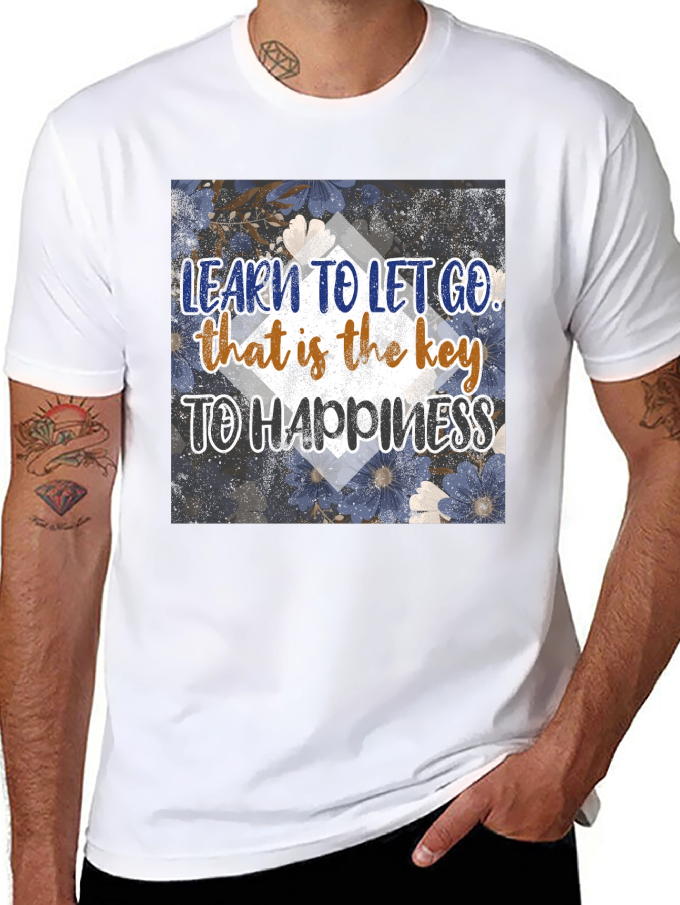 Inspirational Graphic Tee: Learn to Let Go
