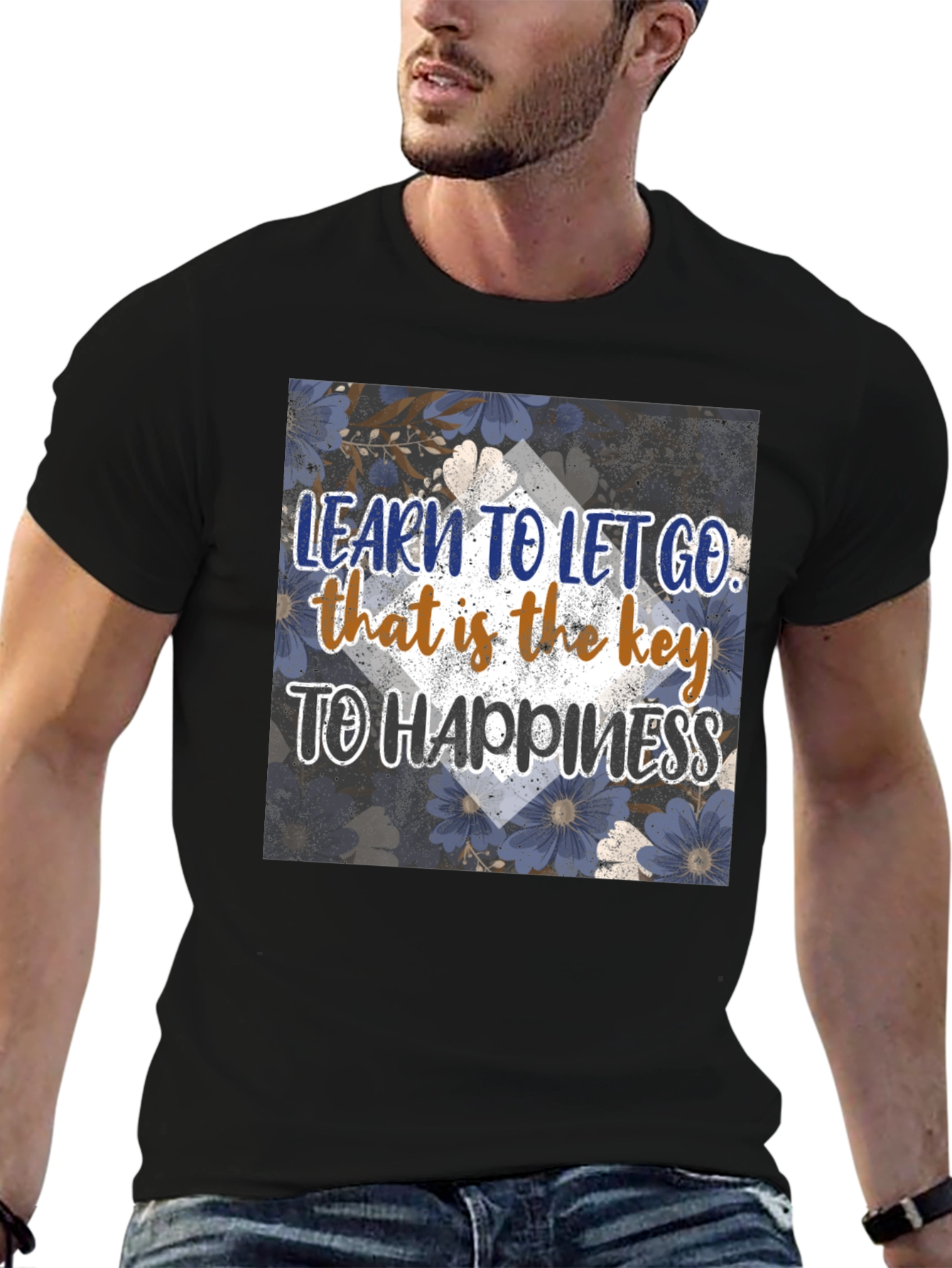 Inspirational Graphic Tee: Learn to Let Go