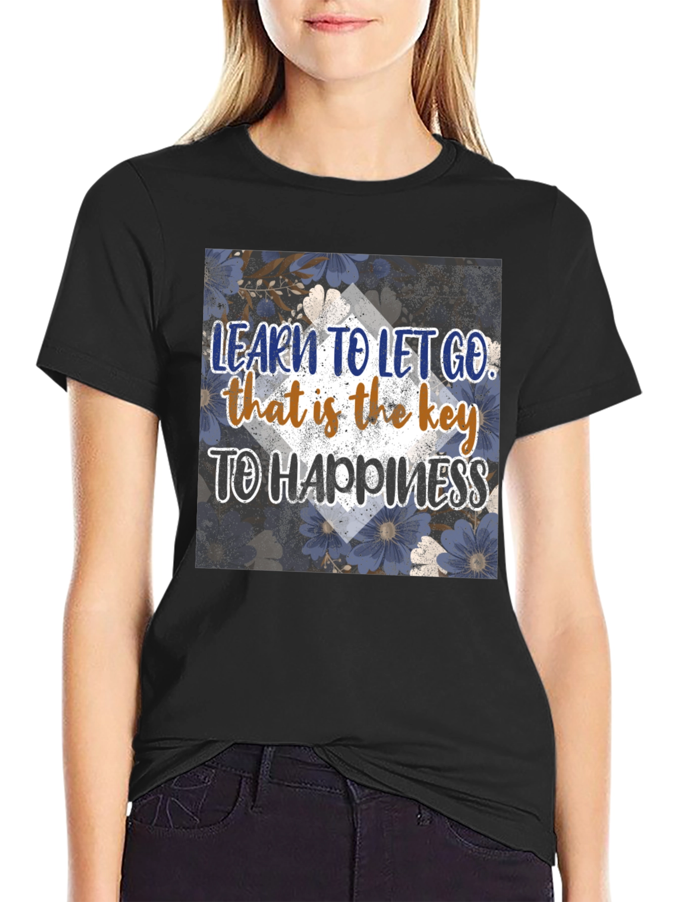 Inspirational Graphic Tee: Learn to Let Go