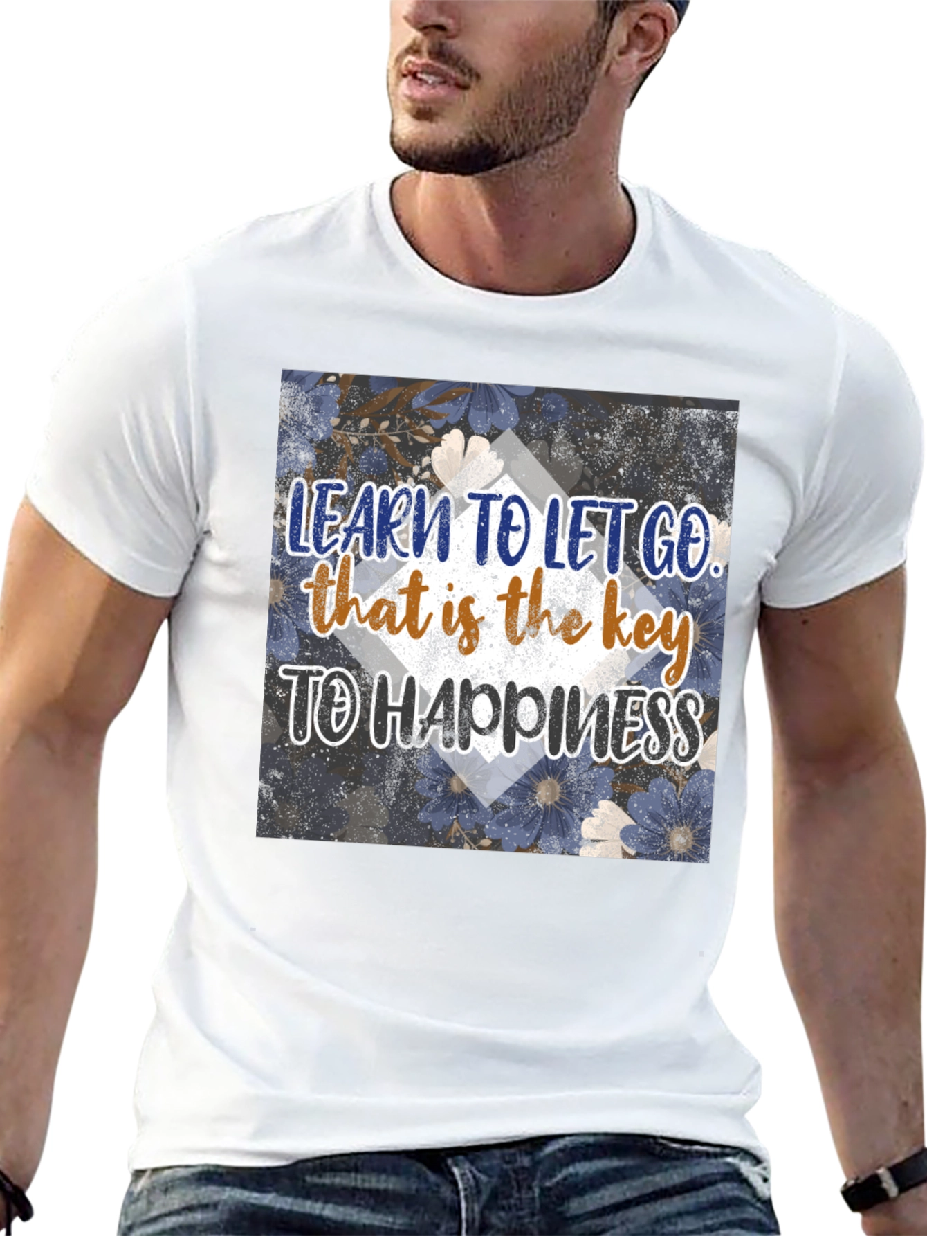 Inspirational Graphic Tee: Learn to Let Go