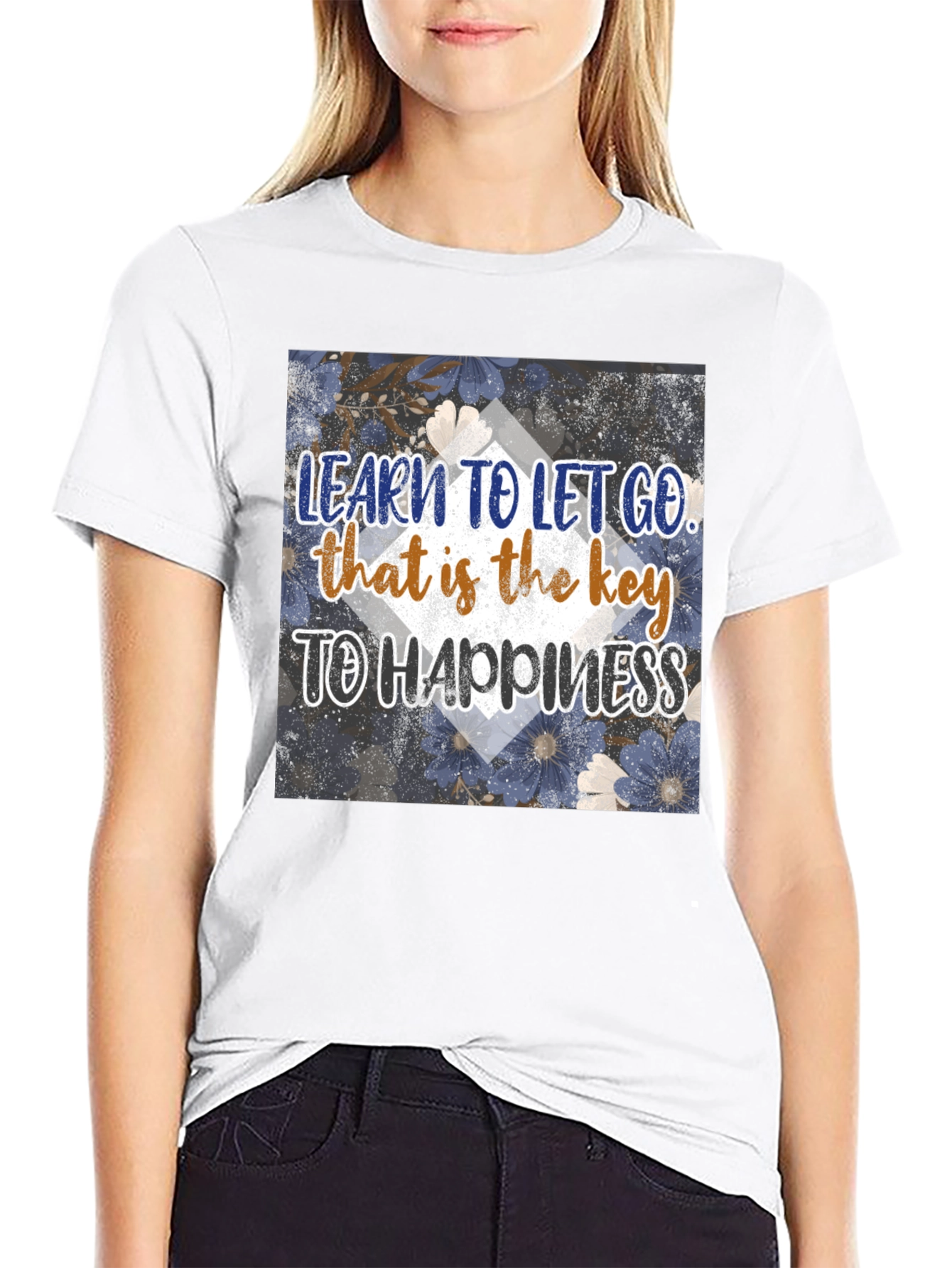 Inspirational Graphic Tee: Learn to Let Go