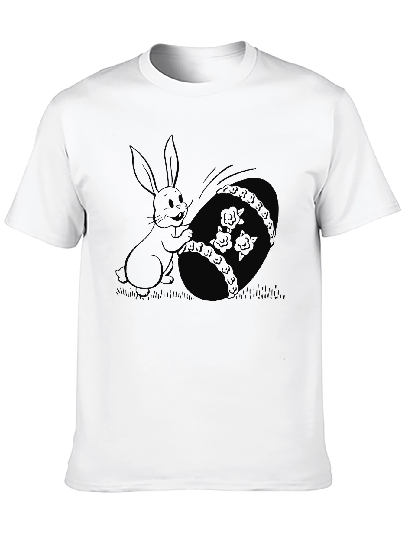 Easter Bunny T-Shirt - Whimsical Cartoon Design