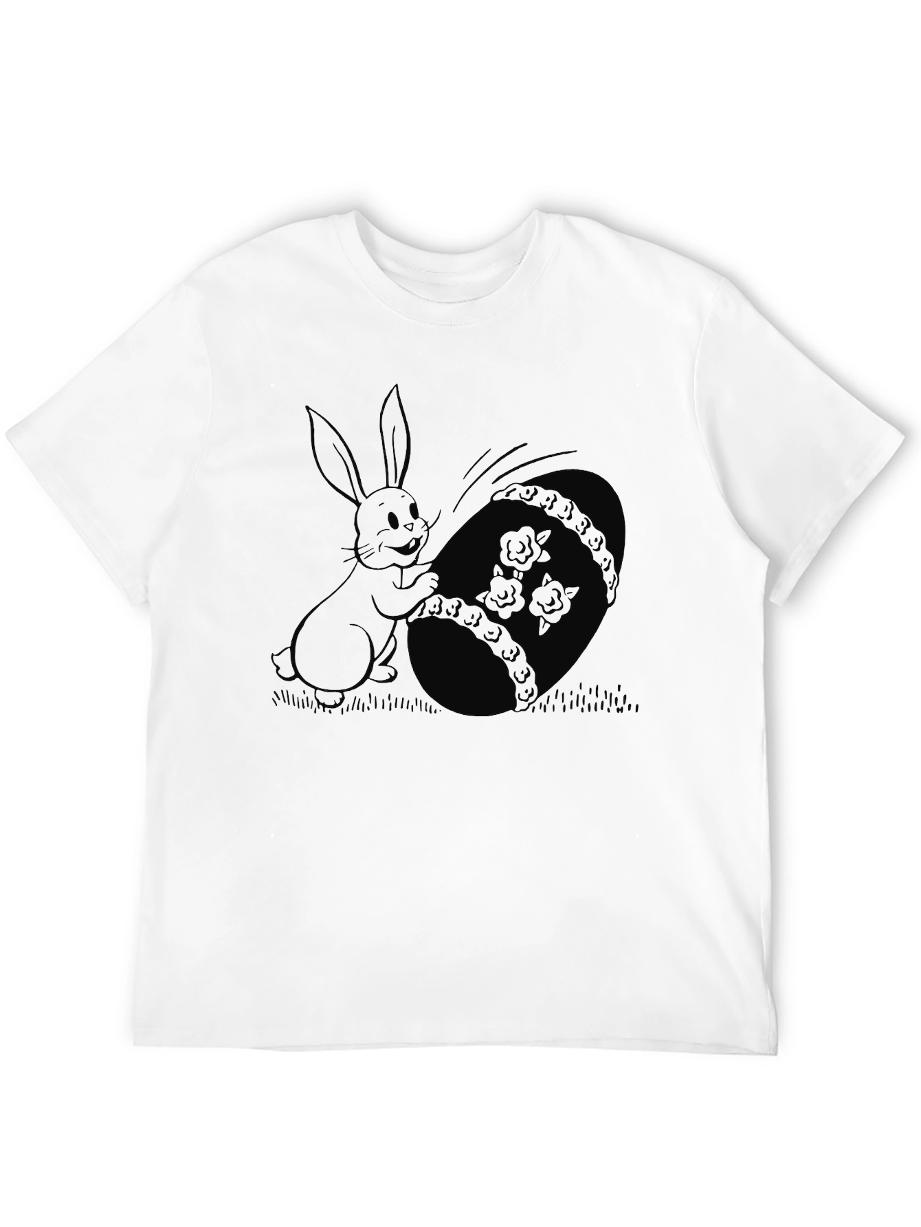Easter Bunny T-Shirt - Whimsical Cartoon Design