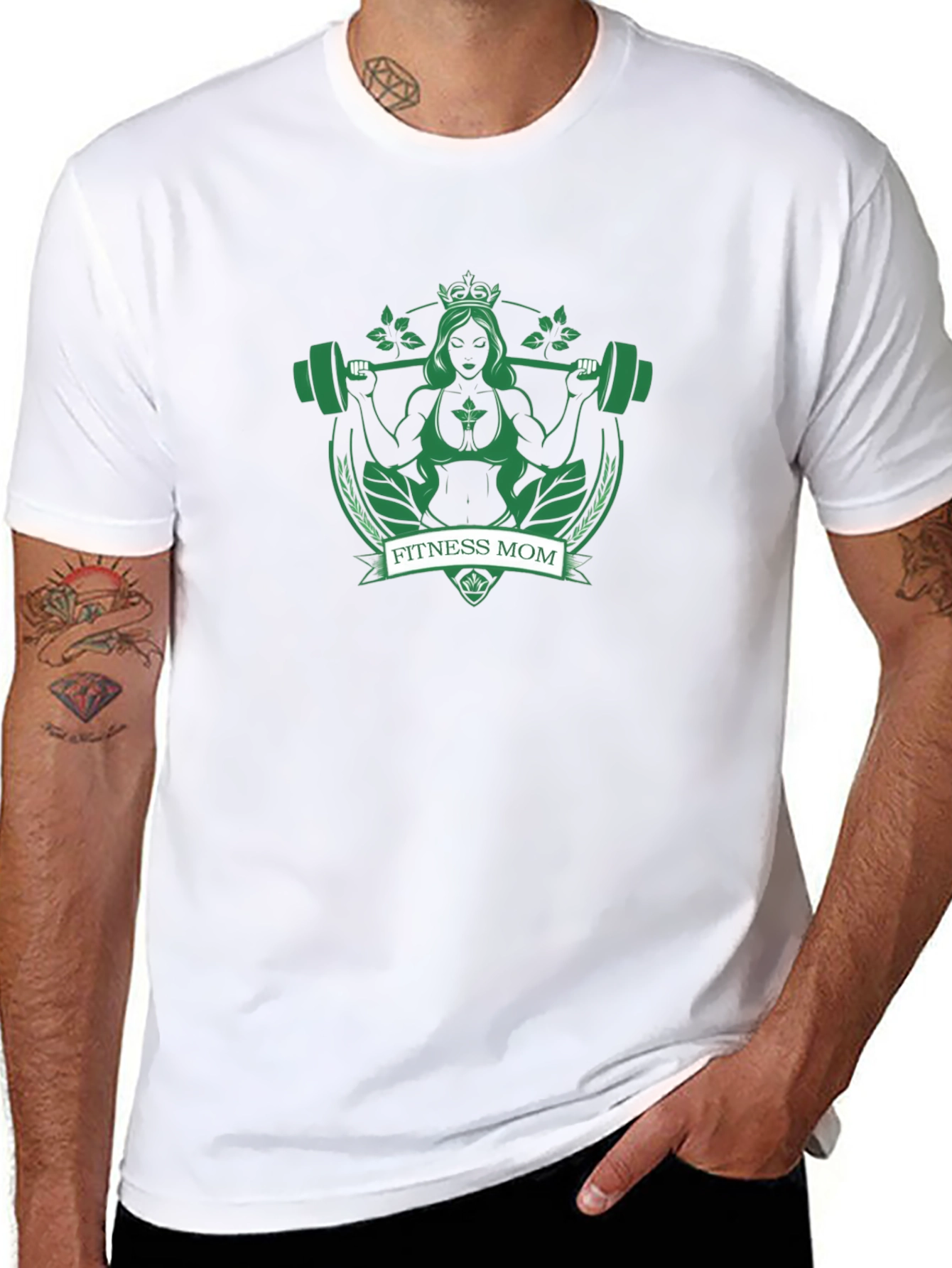 Fitness Mom T-Shirt - Workout Gym Tee