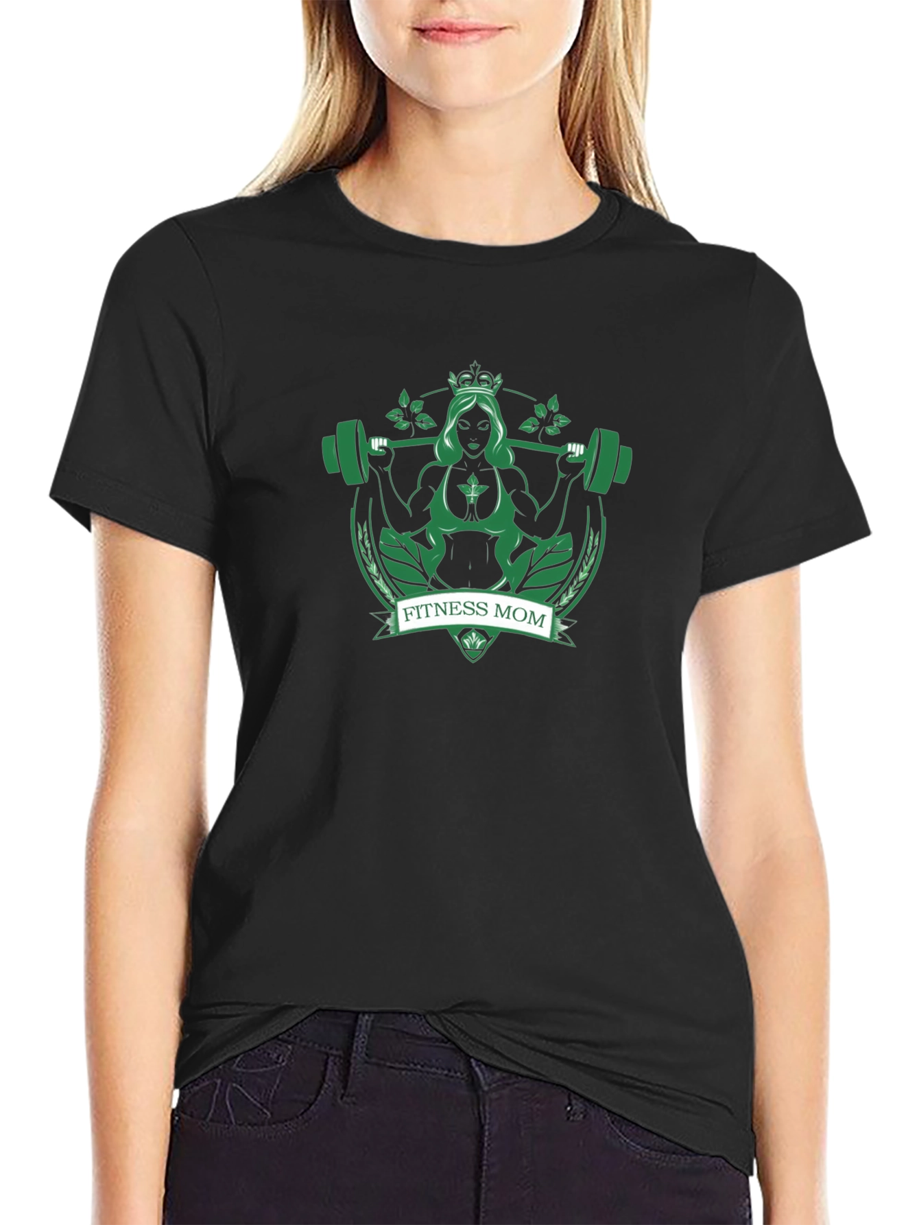 Fitness Mom T-Shirt - Workout Gym Tee