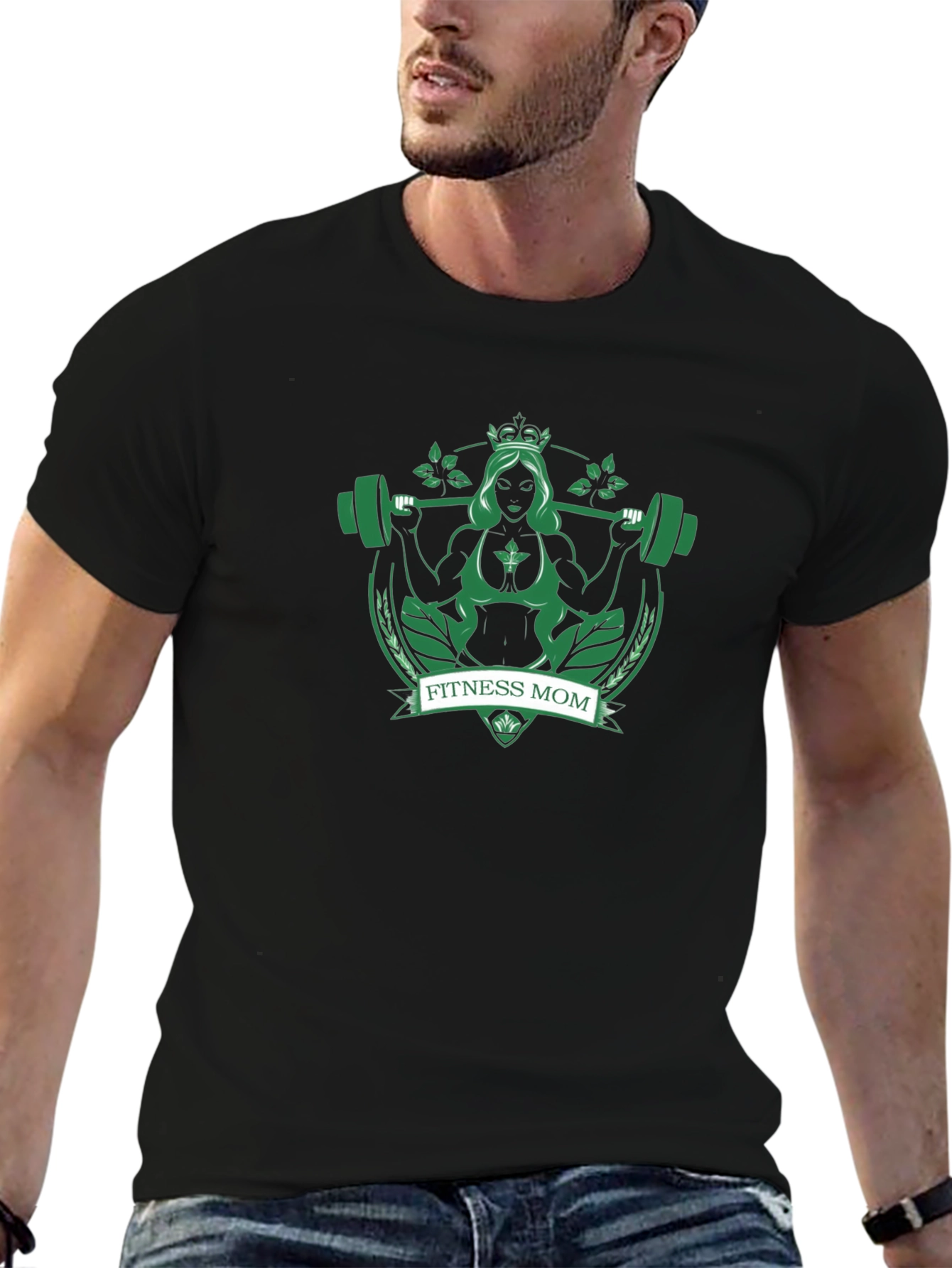 Fitness Mom T-Shirt - Workout Gym Tee