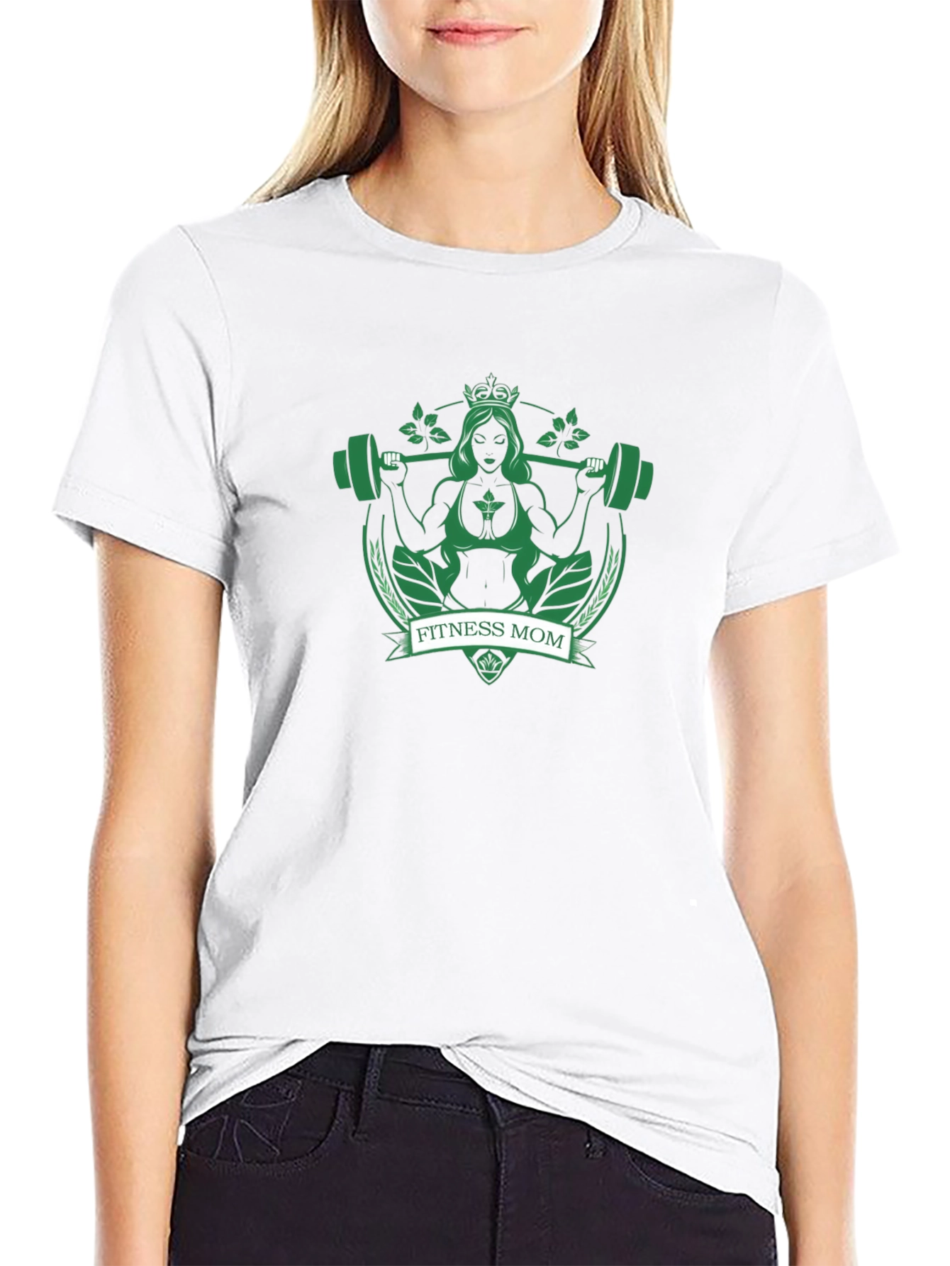 Fitness Mom T-Shirt - Workout Gym Tee